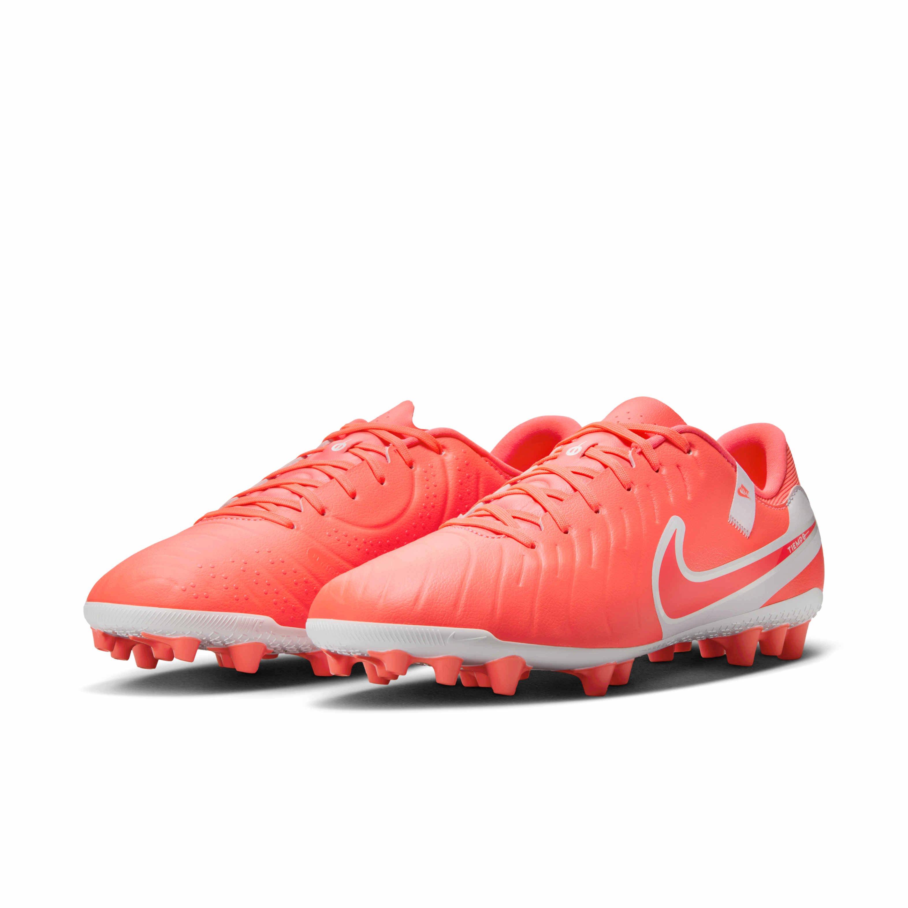 Nike Tiempo Legend 10 Academy AG "Hot Lava/White" Men's Soccer Cleat - LAVA/WHITE Thumbnail View 3