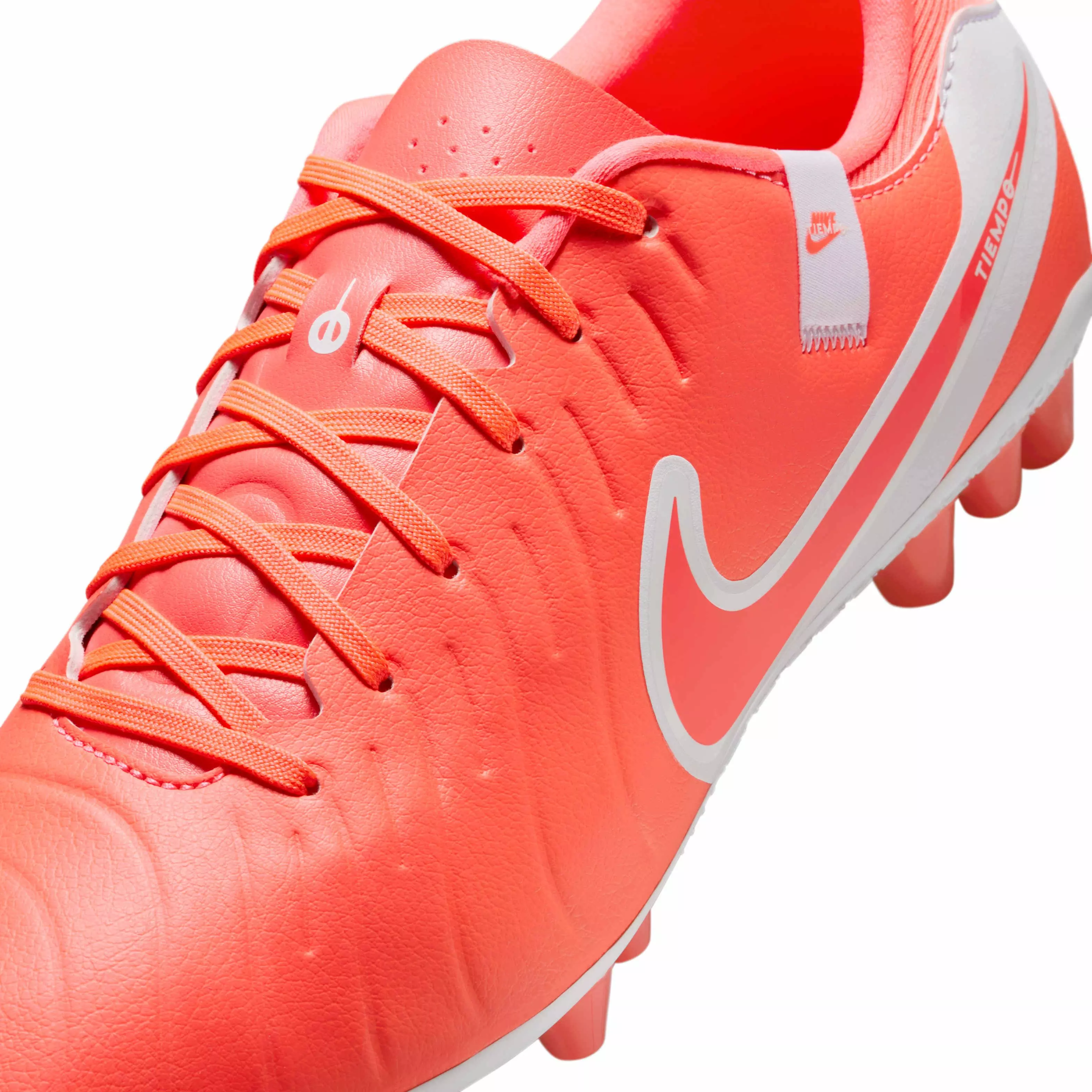 Nike Tiempo Legend 10 Academy AG "Hot Lava/White" Men's Soccer Cleat - LAVA/WHITE