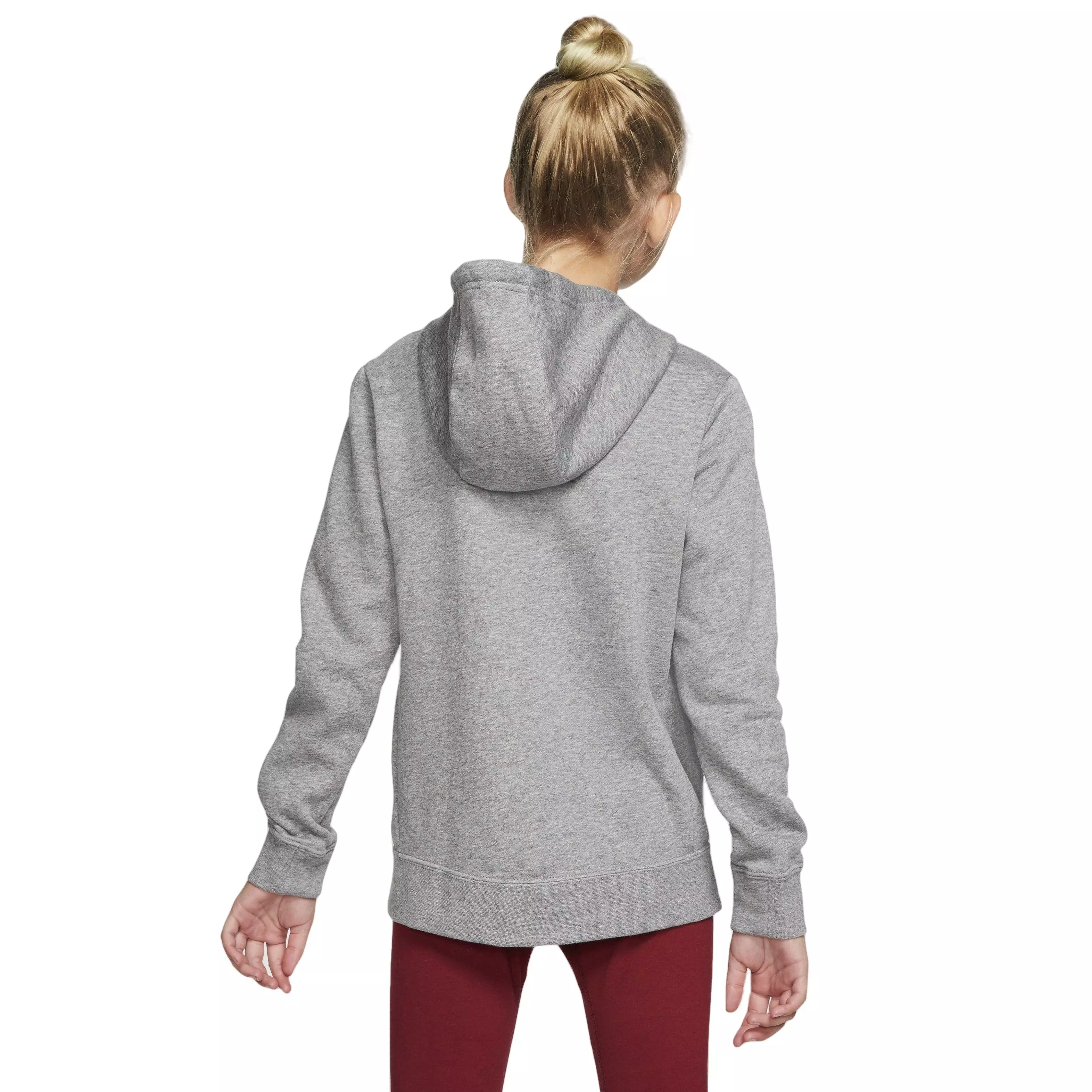 Nike Big Girls' Sportswear PE Pullover Hoodie - GREY