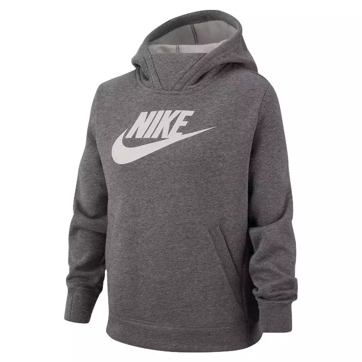 Nike Big Girls' Sportswear PE Pullover Hoodie - GREY