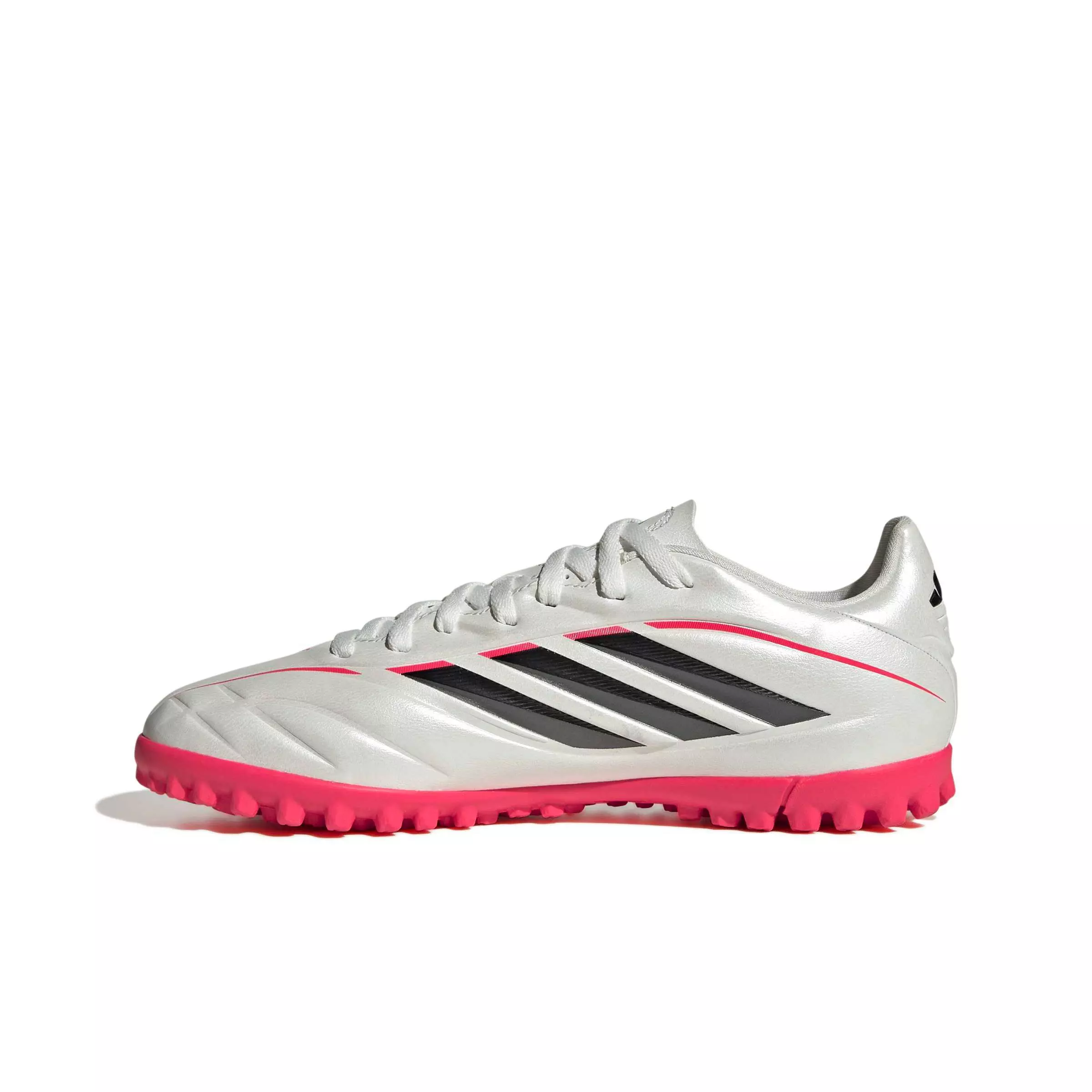 adidas Copa Pure IV Club Turf "Zero Metallic/Ftwr White/Lucid Red" Grade School Kids' Soccer Shoe - ZERO/BLACK/RED