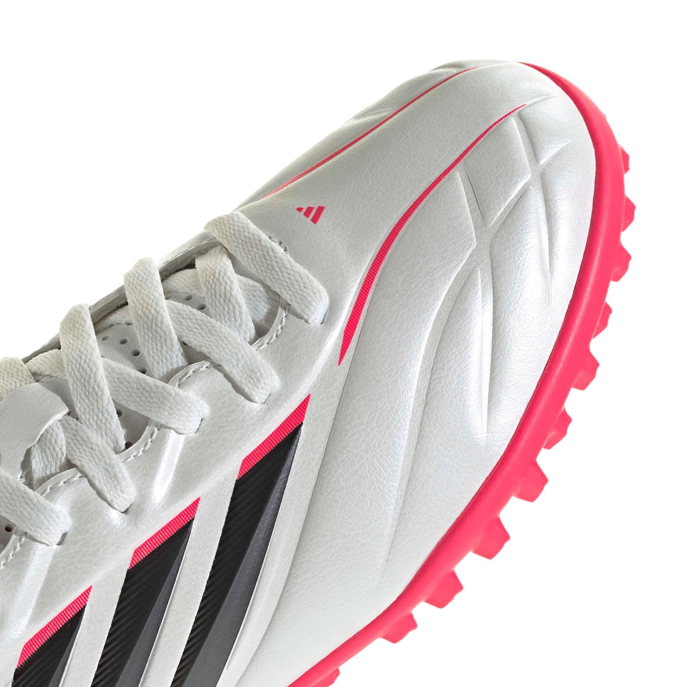 adidas Copa Pure IV Club Turf "Zero Metallic/Ftwr White/Lucid Red" Grade School Kids' Soccer Shoe - ZERO/BLACK/RED Thumbnail View 7