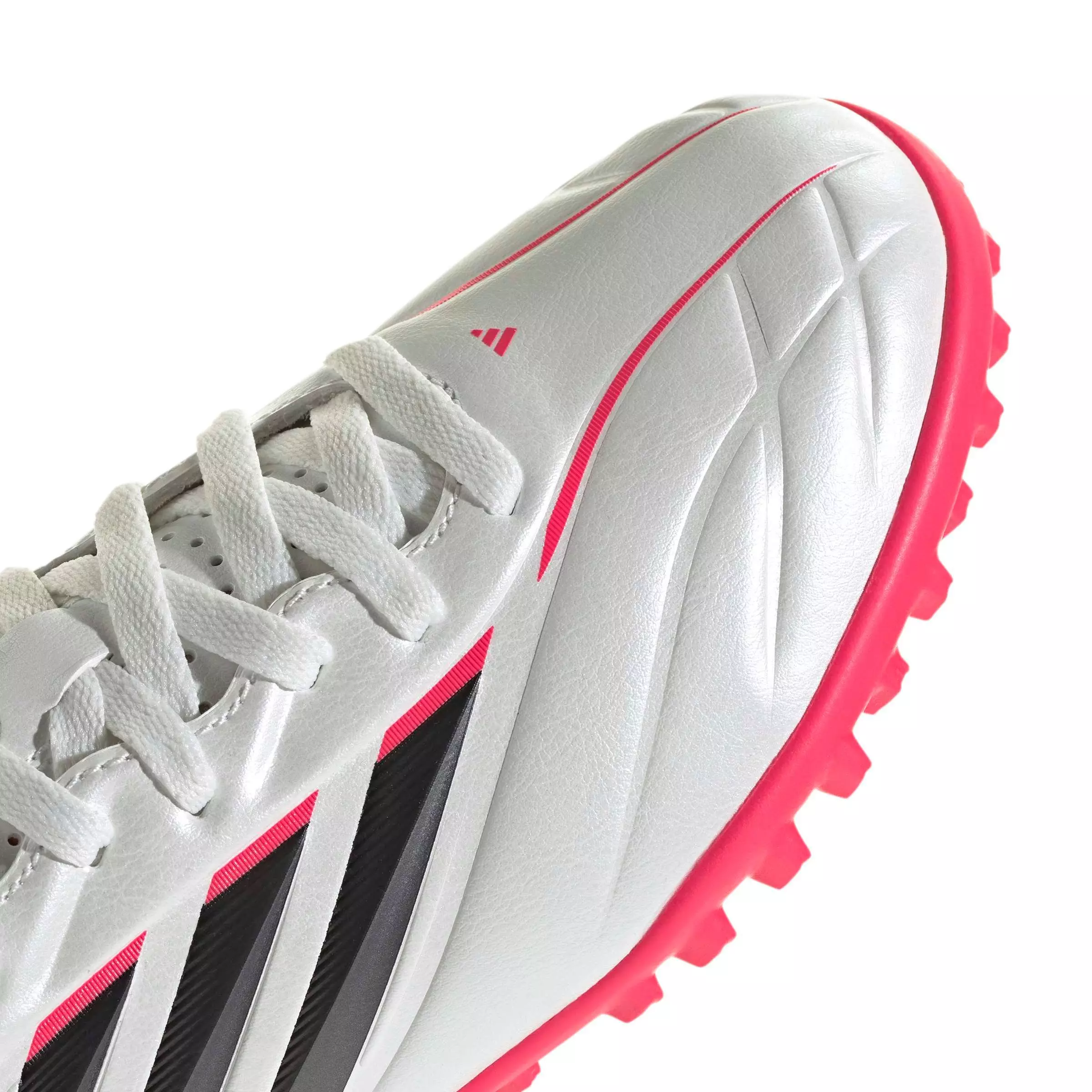 adidas Copa Pure IV Club Turf "Zero Metallic/Ftwr White/Lucid Red" Grade School Kids' Soccer Shoe - ZERO/BLACK/RED