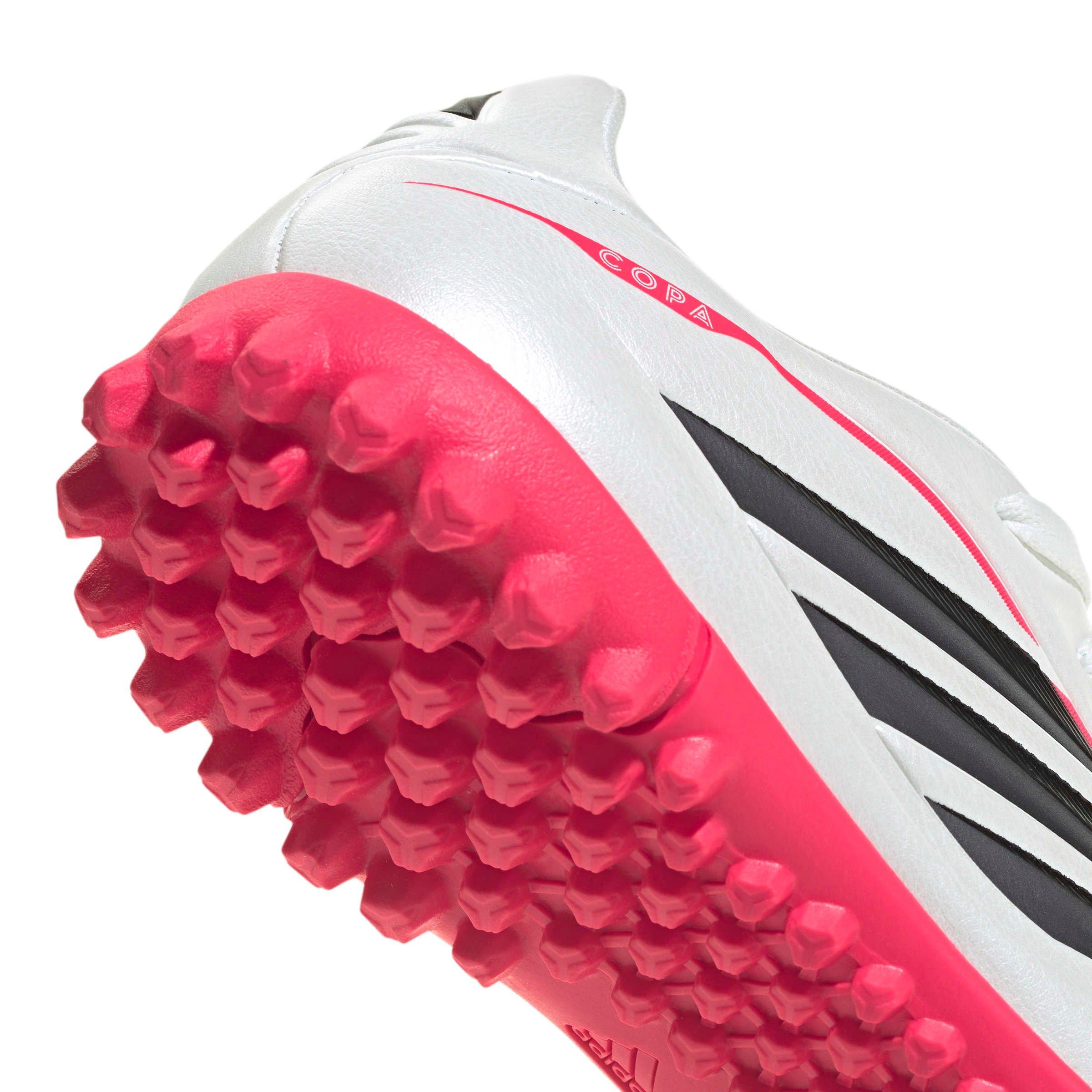 adidas Copa Pure IV Club Turf "Zero Metallic/Ftwr White/Lucid Red" Grade School Kids' Soccer Shoe - ZERO/BLACK/RED Thumbnail View 8