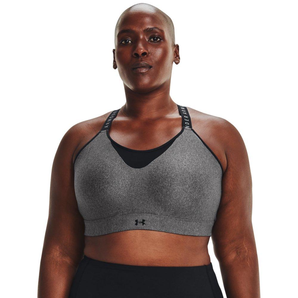 Under Armour Women's Infinity High Heather Sports Bra-Plus Size - Hibbett