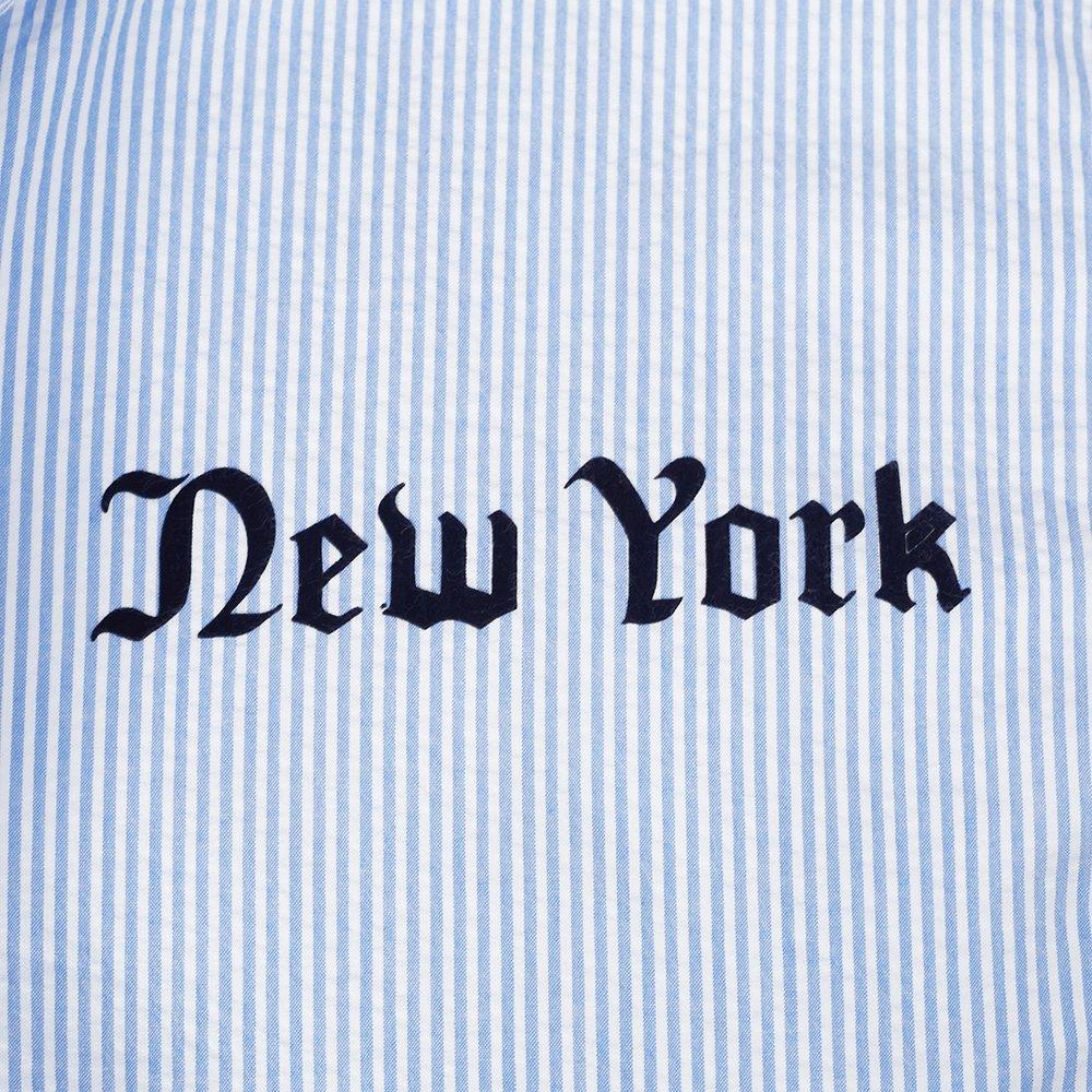 Pro Standard Men's MLB New York Yankees Country Club Seersucker Jacket - Seersucker Blue - SEERSUCKER BLUE