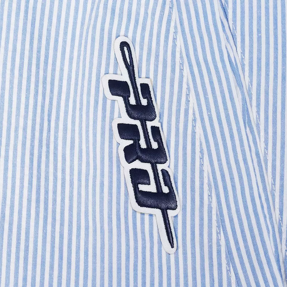 Pro Standard Men's MLB New York Yankees Country Club Seersucker Jacket - Seersucker Blue - SEERSUCKER BLUE