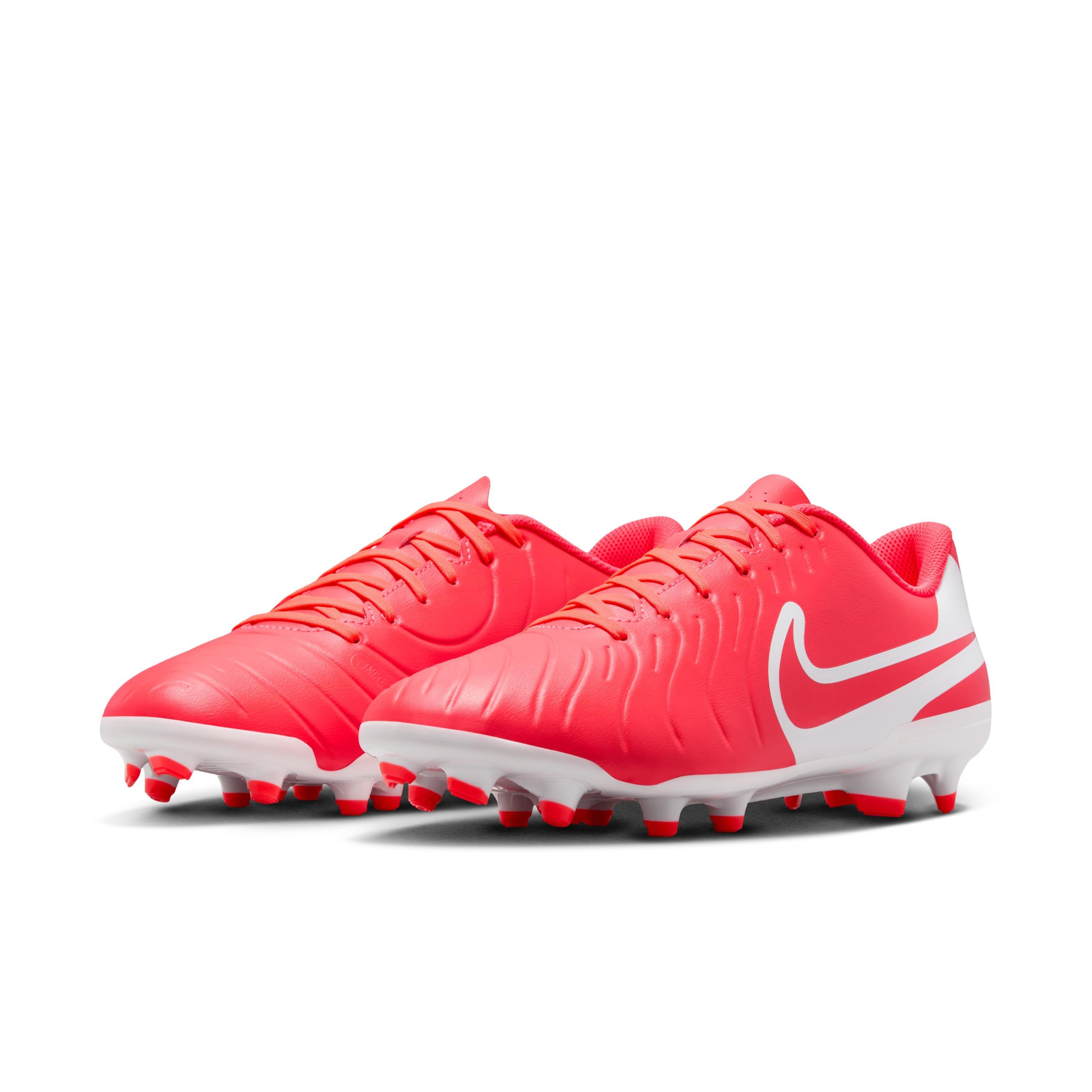 Nike Tiempo Legend 10 Club MG "Hot Lava/White" Men's Soccer Cleat - LAVA/WHITE Thumbnail View 3