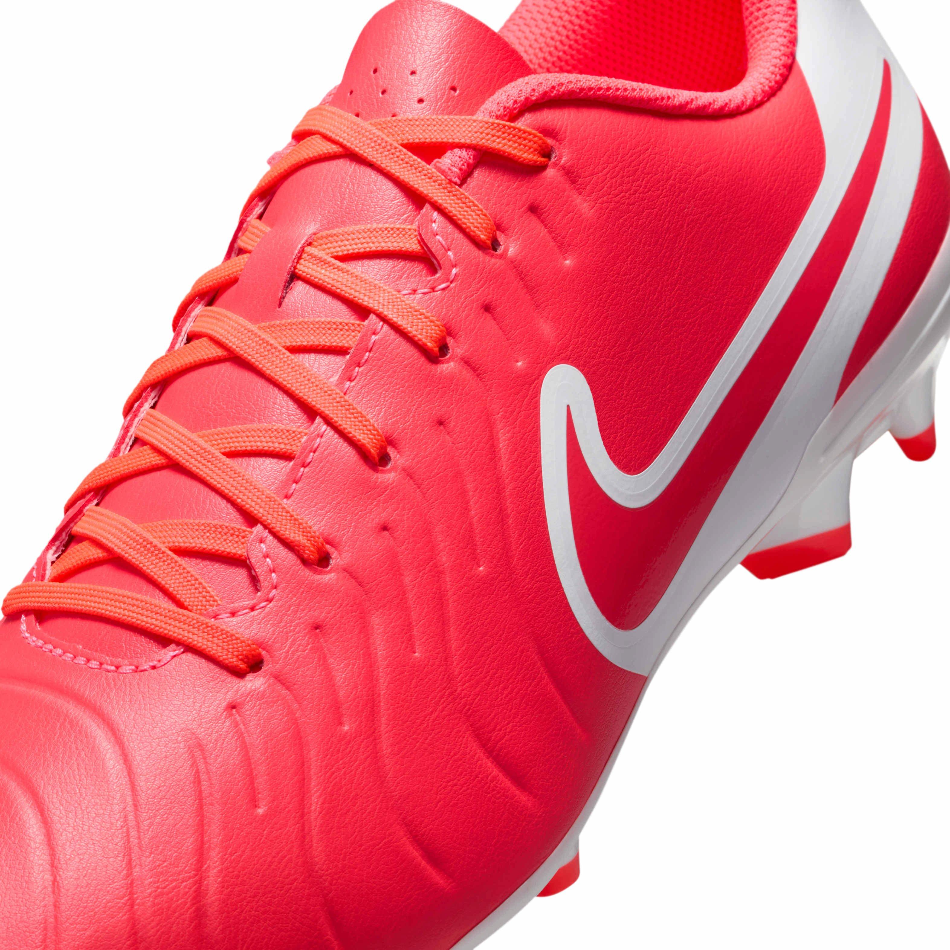 Nike Tiempo Legend 10 Club MG "Hot Lava/White" Men's Soccer Cleat - LAVA/WHITE Thumbnail View 8