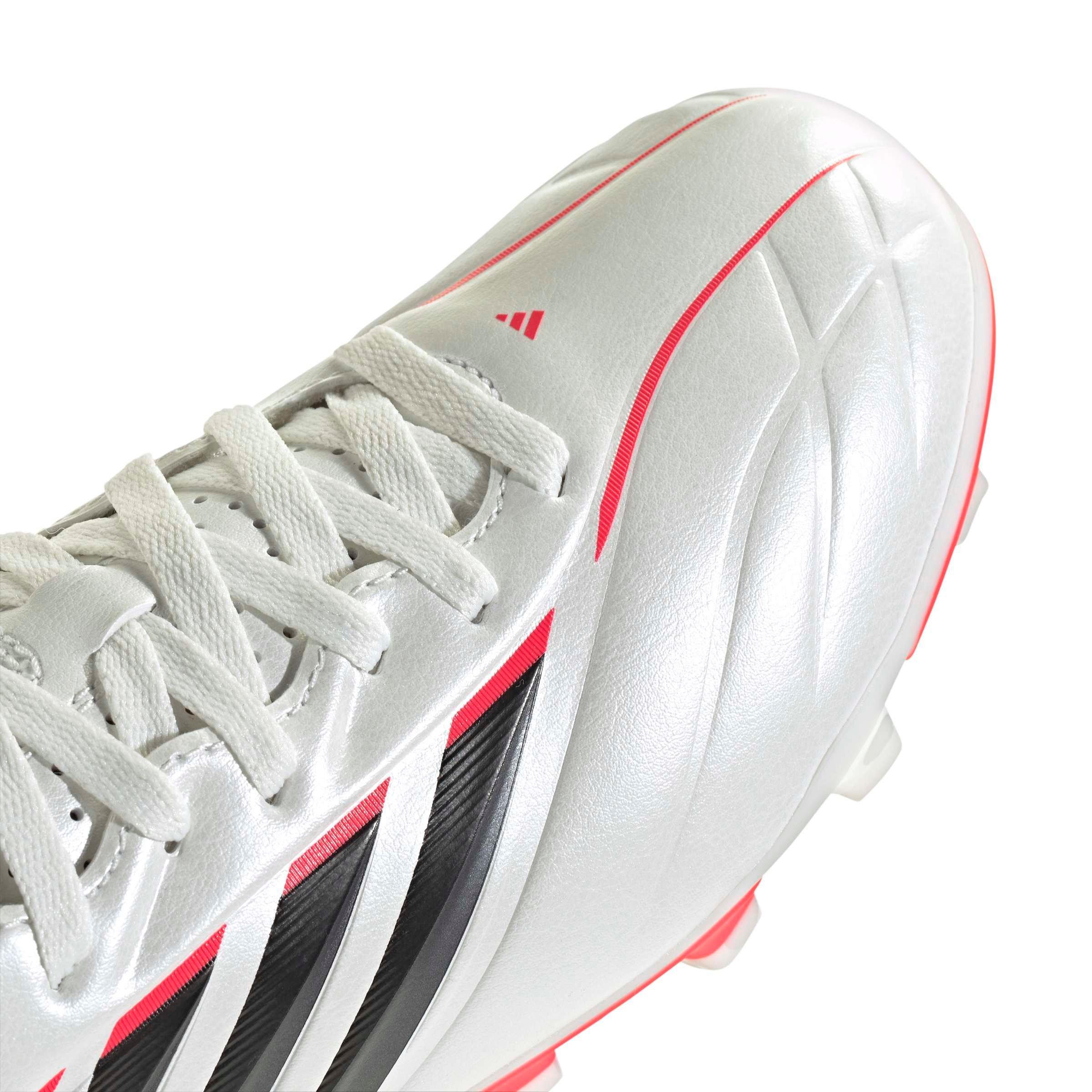 adidas Copa Pure IV Club FG "Zero Metallic/Ftwr White/Lucid Red" Grade School Kids' Soccer Cleat - ZERO/BLACK/RED Thumbnail View 7