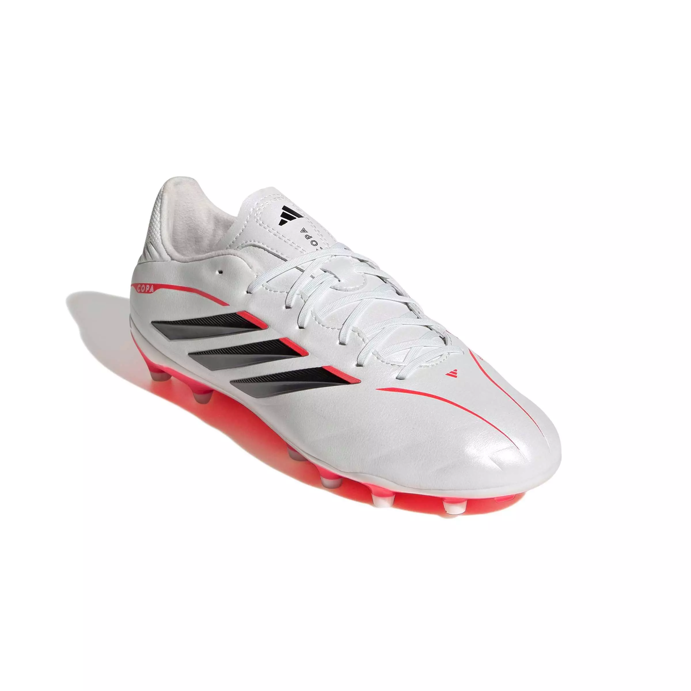 adidas Copa Pure IV League FG "Zero Metallic/Core Black/Lucid Red" Preschool Kids' Soccer Cleat - ZERO/BLACK/RED