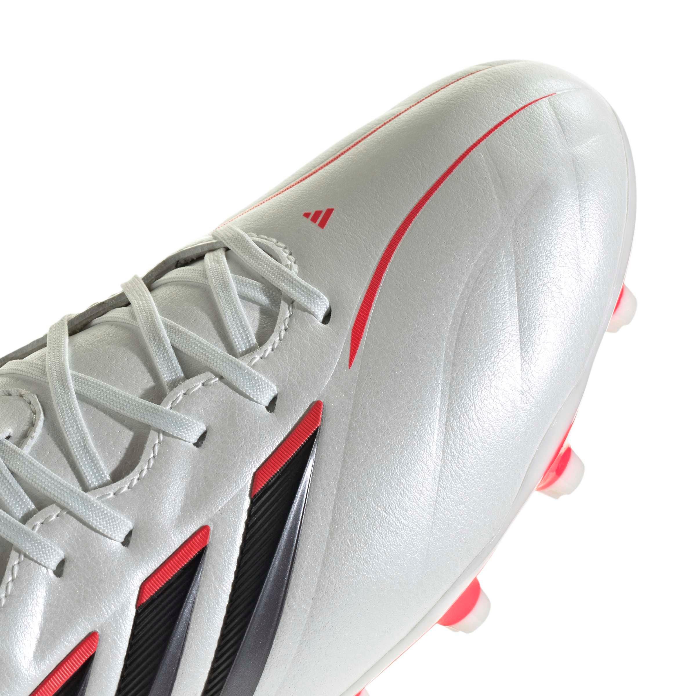 adidas Copa Pure IV League FG Preschool Kids' "Zero Metallic/Core Black/Lucid Red" Soccer Cleat