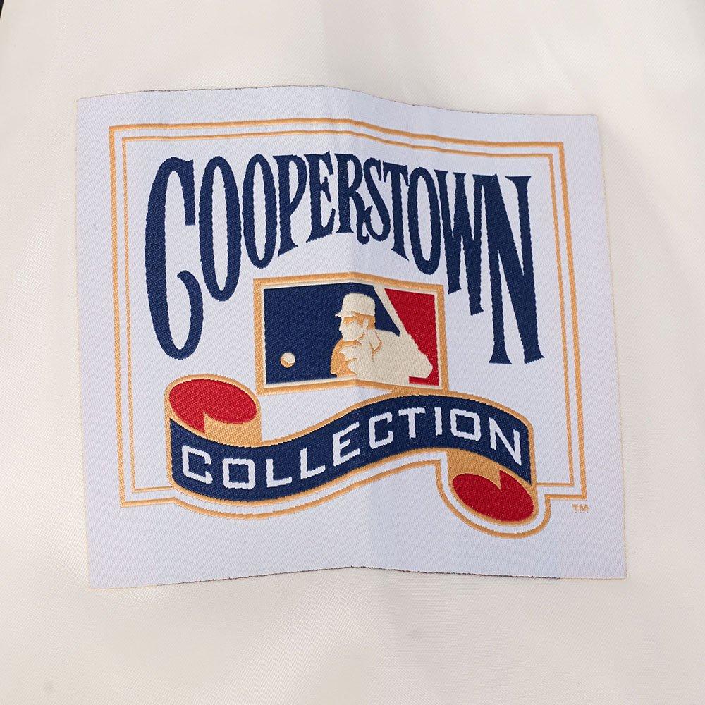 Pro Standard Men's MLB New York Yankees Best Of Rib Satin Jacket - Eggshell/Navy - EGGSHELL/NAVY