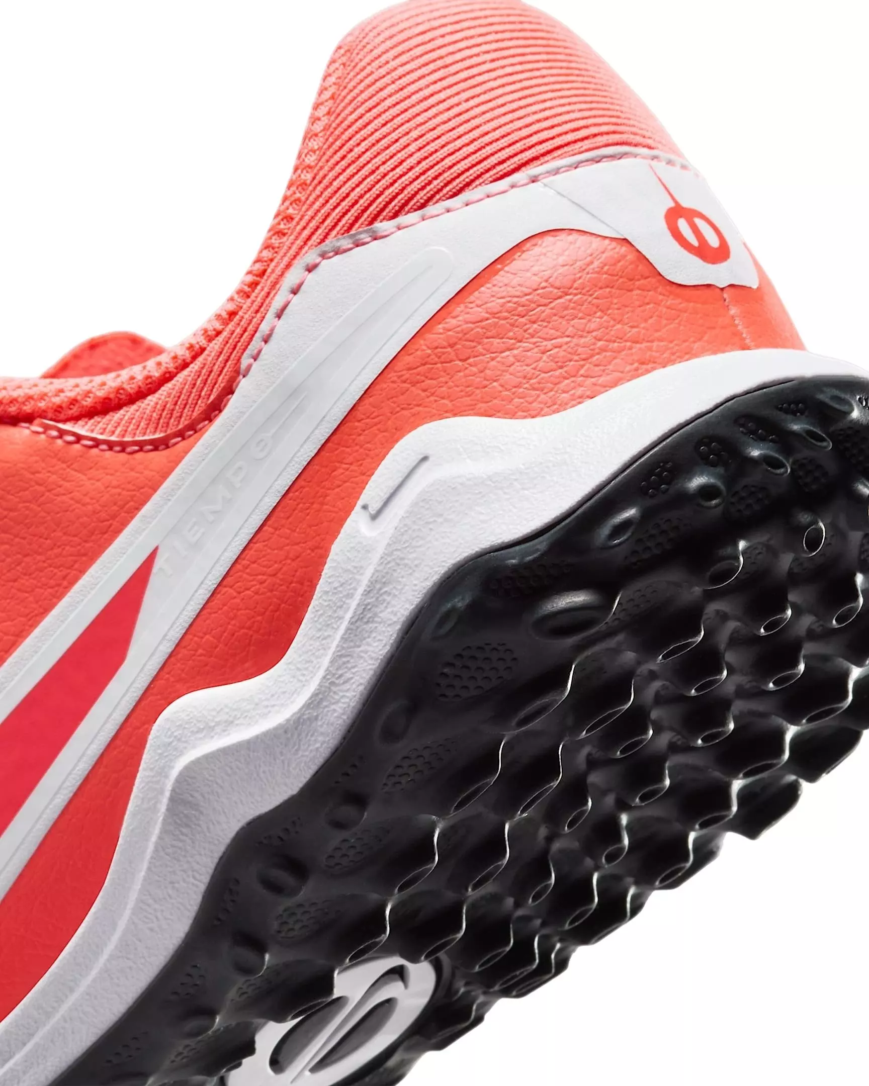 Nike Jr. Tiempo Legend 10 Academy Turf "Hot Lava/White" Grade School Kids' Soccer Shoe - HOT LAVA/WHITE