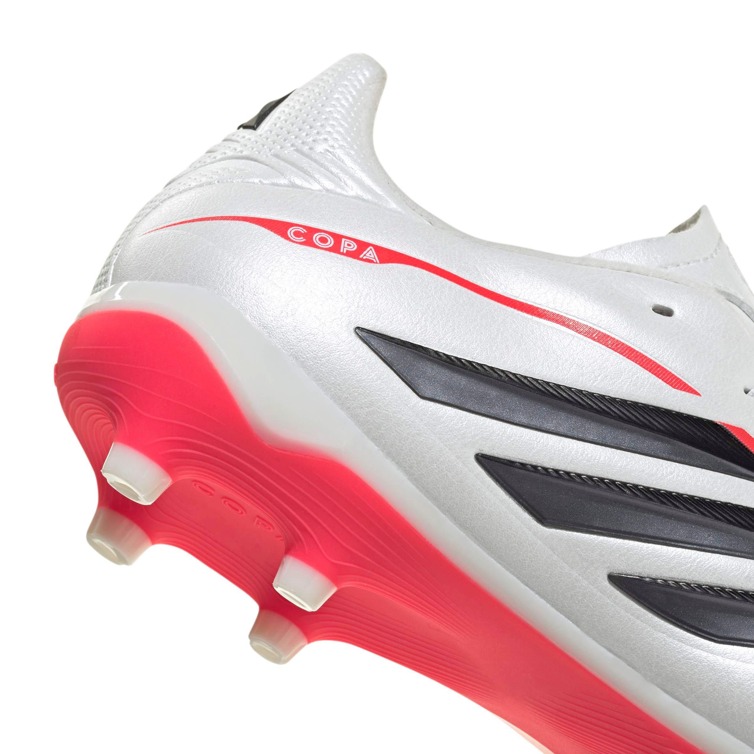 adidas Copa Pure IV League FG Grade School Kids' "Zero Metallic/Ftwr White/Lucid Red" Soccer Cleat