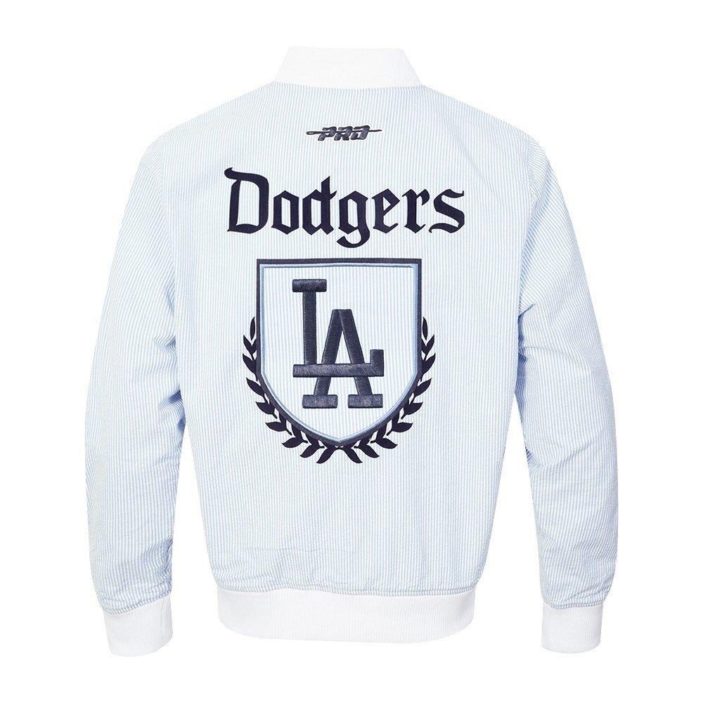 Pro Standard Men's MLB Los Angeles Dodgers Country Club Seersucker Jacket - Seersucker Blue - SEERSUCKER BLUE