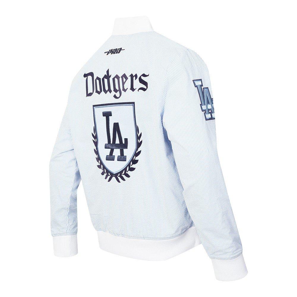 Pro Standard Men's MLB Los Angeles Dodgers Country Club Seersucker Jacket - Seersucker Blue - SEERSUCKER BLUE