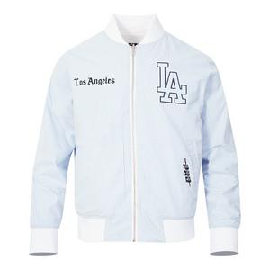 Pro Standard Men's MLB Los Angeles Dodgers Country Club Seersucker Jacket - Seersucker Blue - SEERSUCKER BLUE
