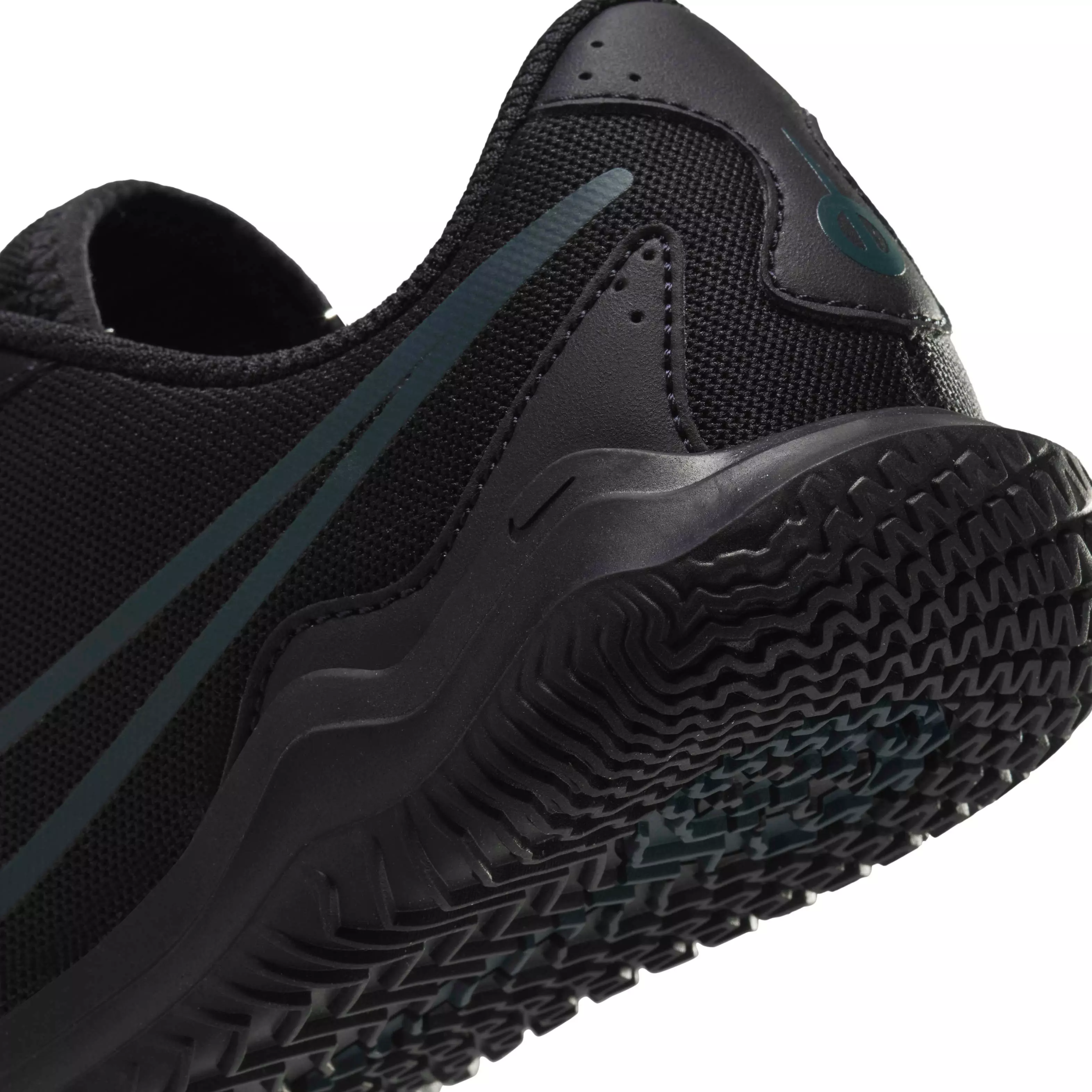 Nike Jr. Tiempo Legend 10 Club IC "Black/Deep Jungle/Black" Grade School Kids' Soccer Shoe - BLACK/JUNGLE/BLACK