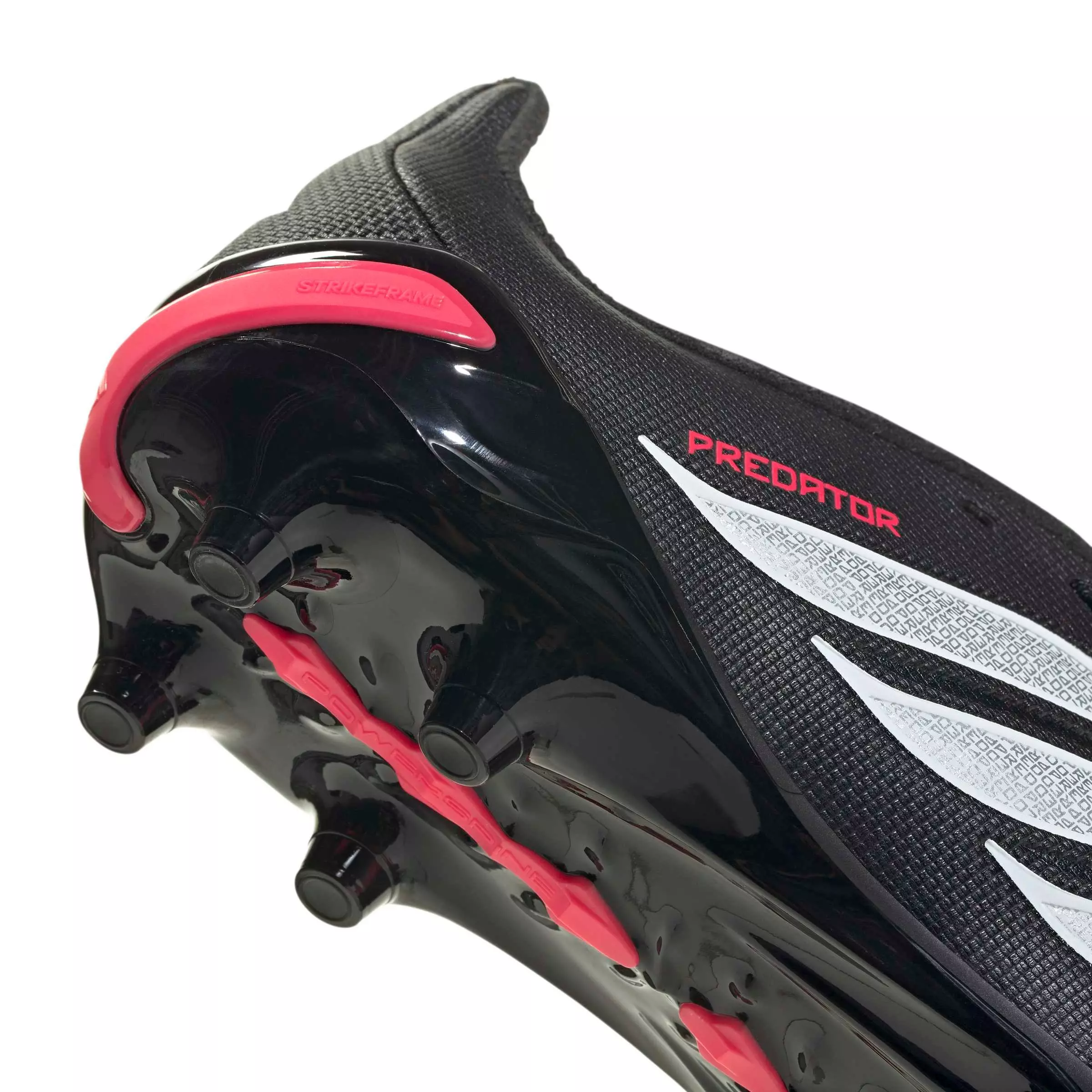 adidas Predator League Fold-Over Tongue AG "Core Black/White/Lucid Red" Preschool Kids' Soccer Cleat - BLACK/WHITE/RED