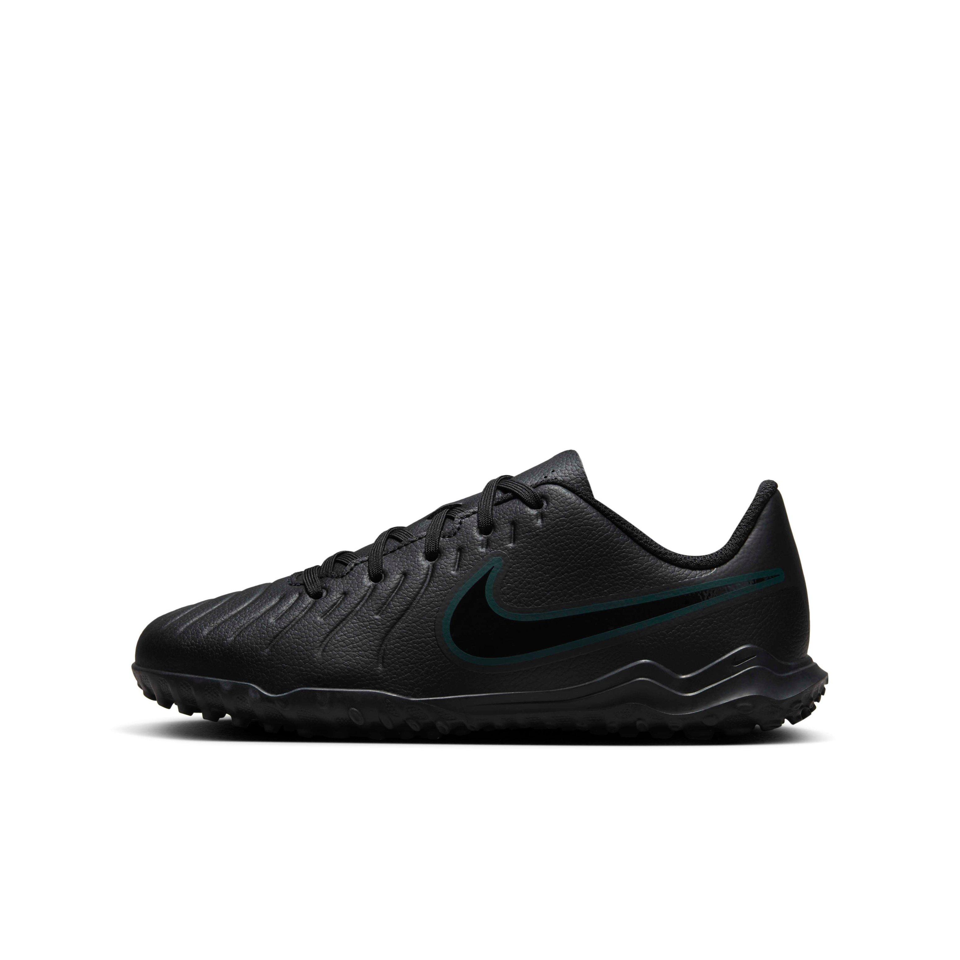 Nike Jr. Tiempo Legend 10 Club Turf  Grade School Kids' "Black/Deep Jungle/Black" Soccer Shoe