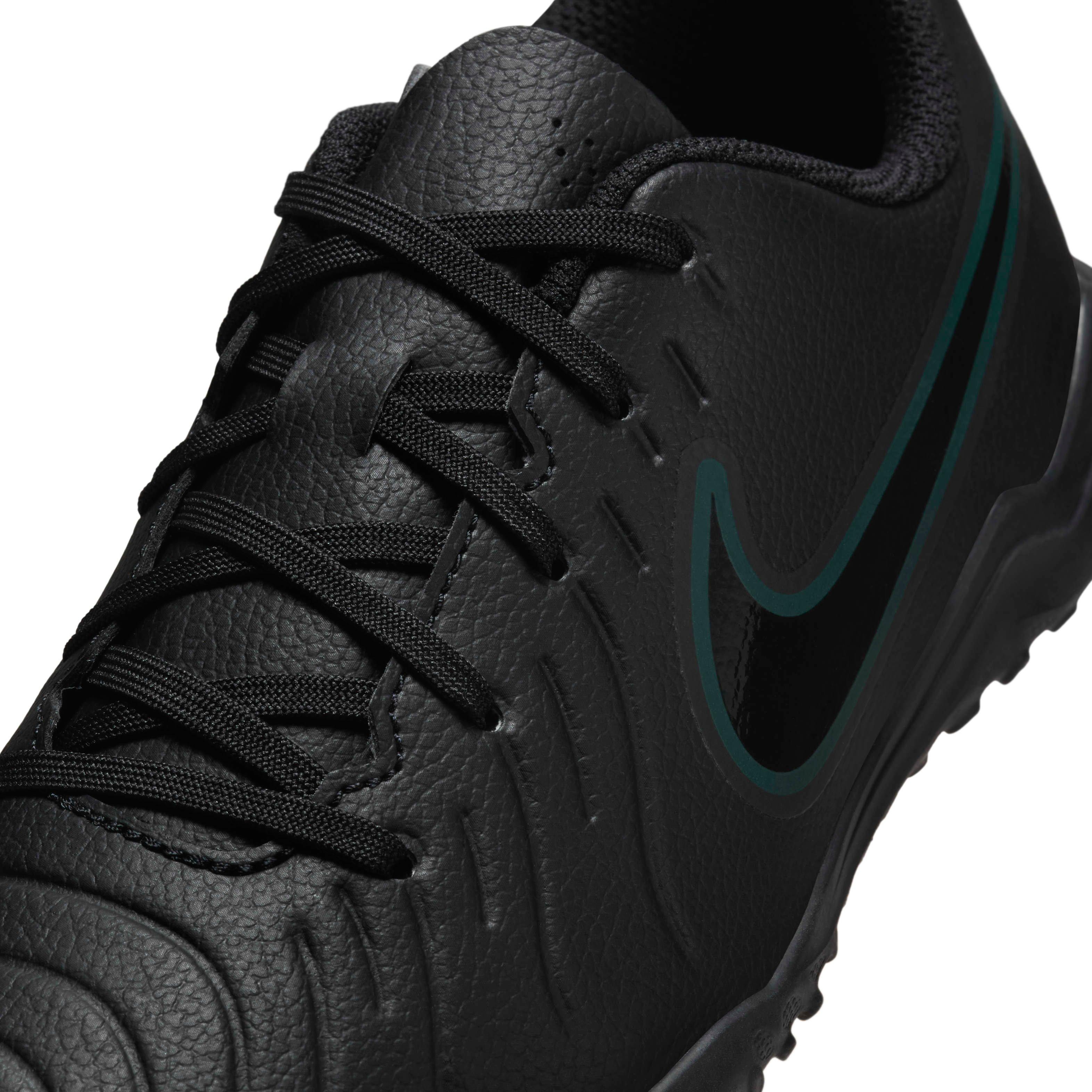 Nike Jr. Tiempo Legend 10 Club Turf  Grade School Kids' "Black/Deep Jungle/Black" Soccer Shoe