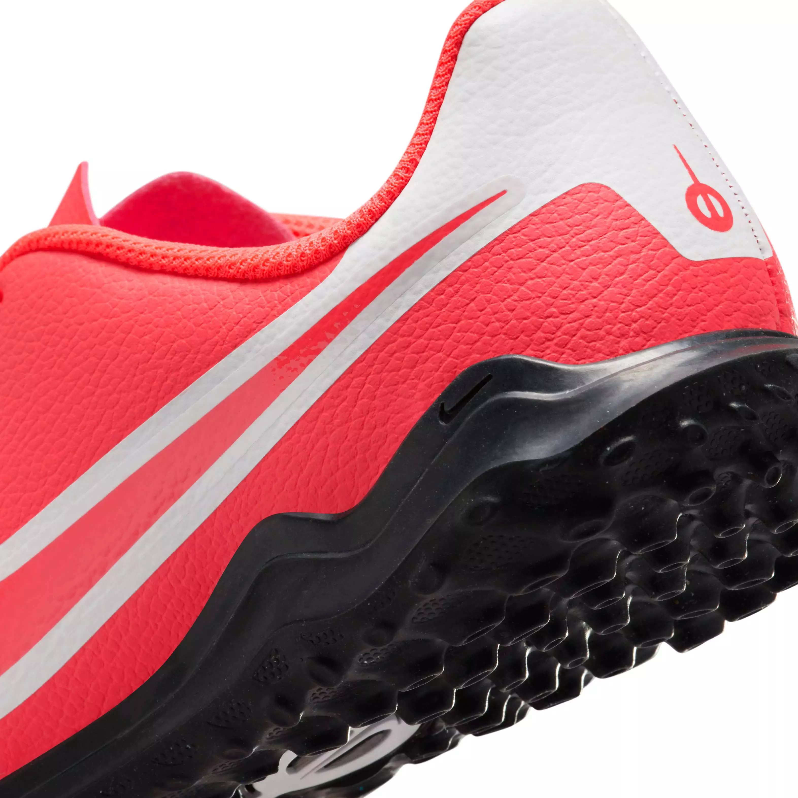 Nike Jr. Tiempo Legend 10 Club Turf "Hot Lava/White" Grade School Kids' Soccer Shoe - LAVA/WHITE