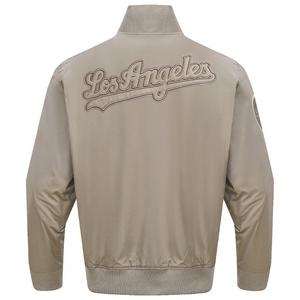 Pro Standard Men's MLB Los Angeles Dodgers Neutral Twill Jacket - Taupe - TAUPE