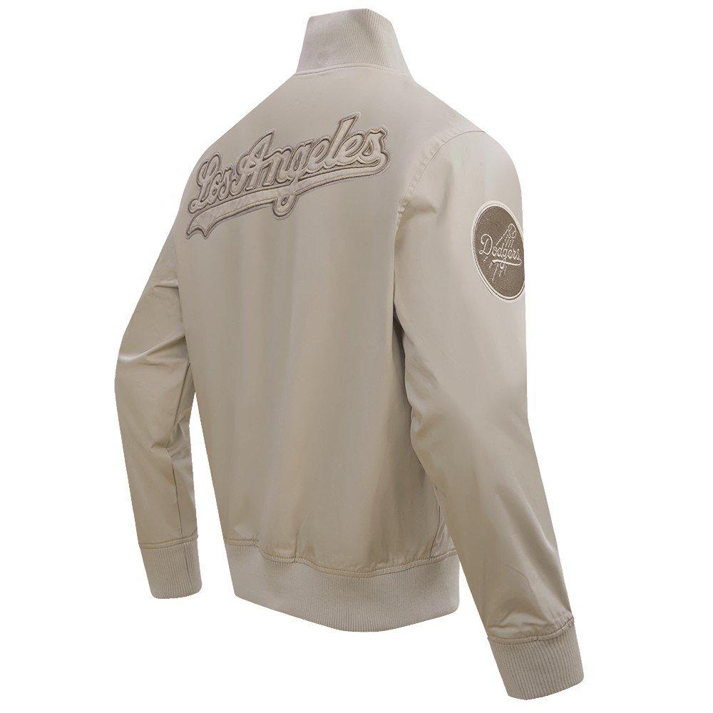 Pro Standard Men's MLB Los Angeles Dodgers Neutral Twill Jacket - Taupe - TAUPE