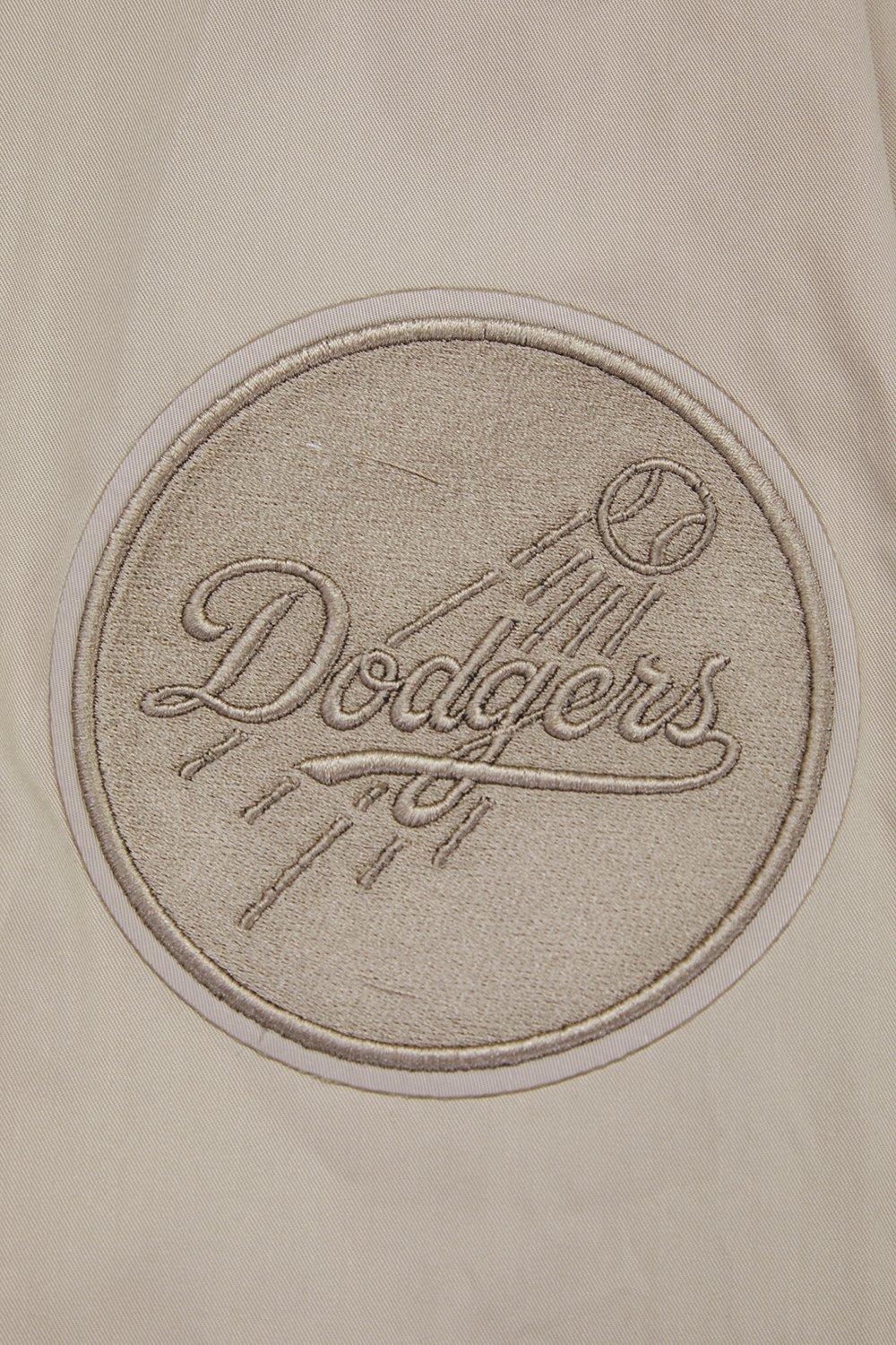Pro Standard Men's MLB Los Angeles Dodgers Neutral Twill Jacket - Taupe - TAUPE