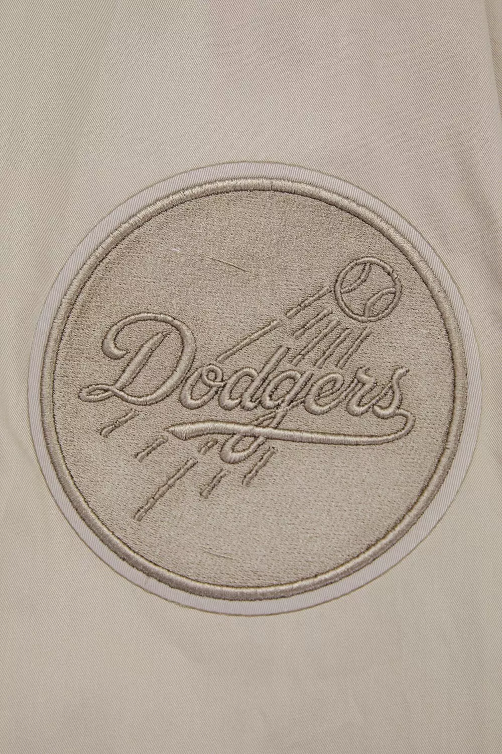 Pro Standard Men's MLB Los Angeles Dodgers Neutral Twill Jacket - Taupe - TAUPE