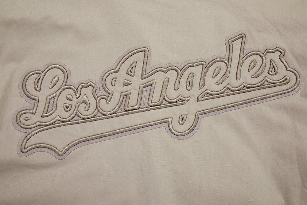 Pro Standard Men's MLB Los Angeles Dodgers Neutral Twill Jacket - Taupe - TAUPE
