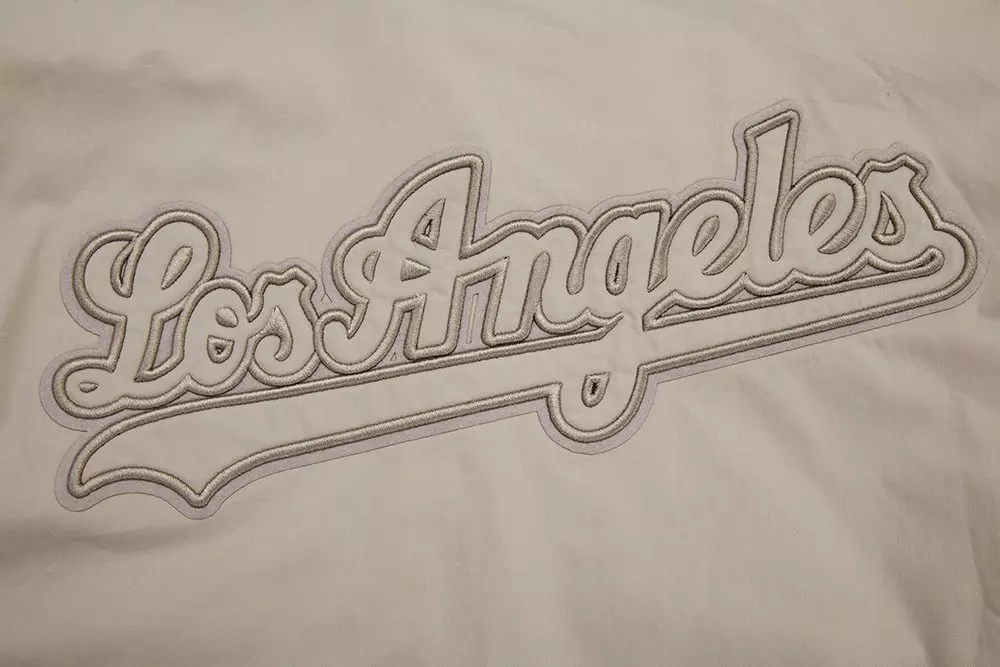 Pro Standard Men's MLB Los Angeles Dodgers Neutral Twill Jacket - Taupe - TAUPE
