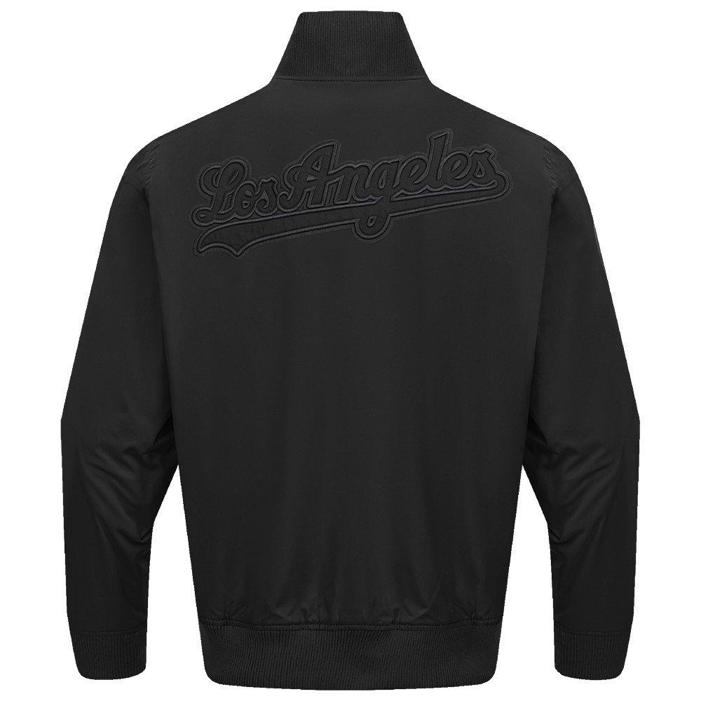 Pro Standard Men's MLB Los Angeles Dodgers Neutral Twill Jacket - Black - BLACK