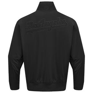Pro Standard Men's MLB Los Angeles Dodgers Neutral Twill Jacket - Black - BLACK