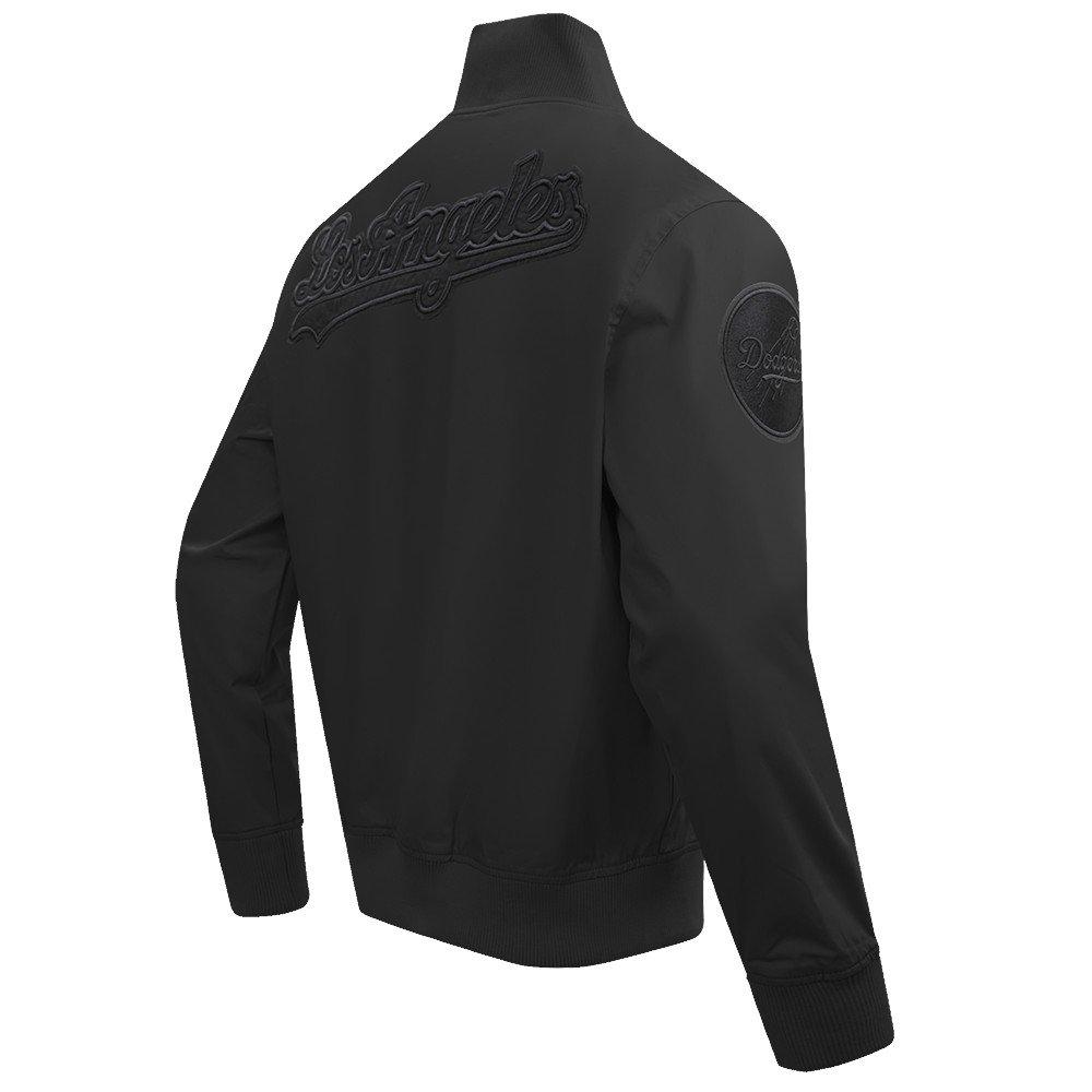 Pro Standard Men's MLB Los Angeles Dodgers Neutral Twill Jacket - Black - BLACK
