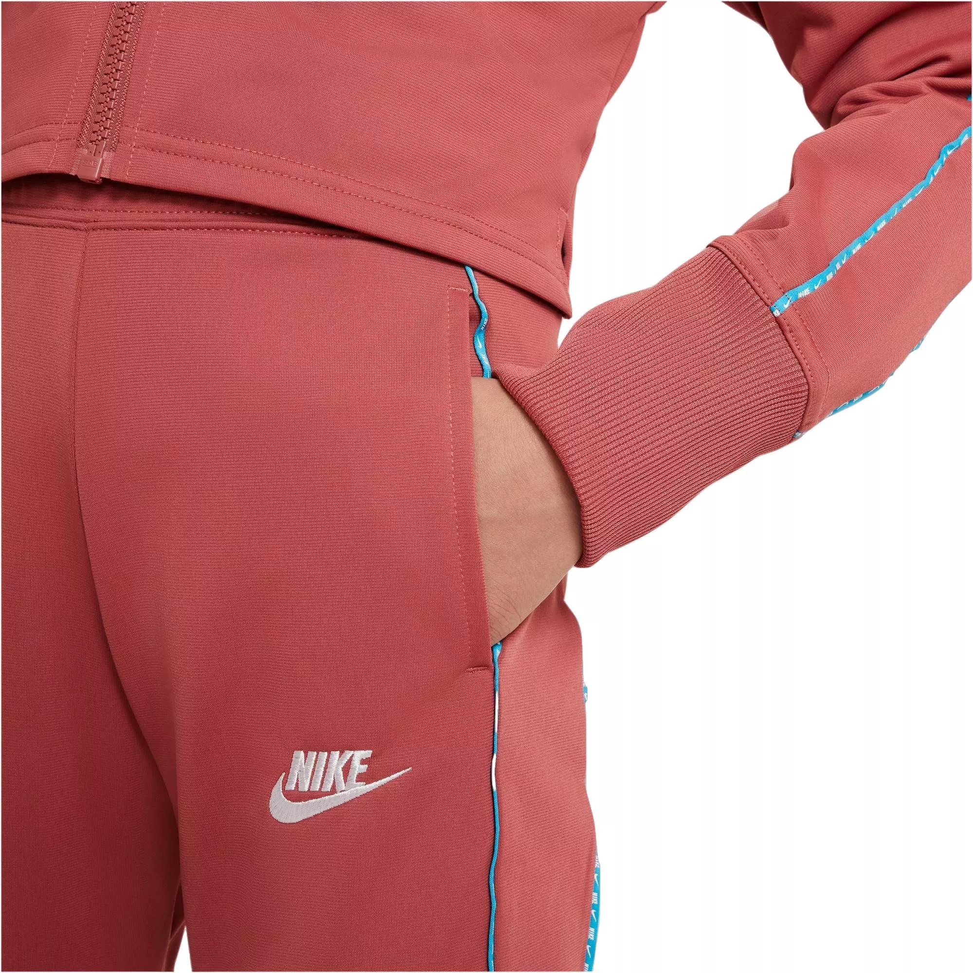 Nike Big Girls' Sportswear HW Tracksuit - RED
