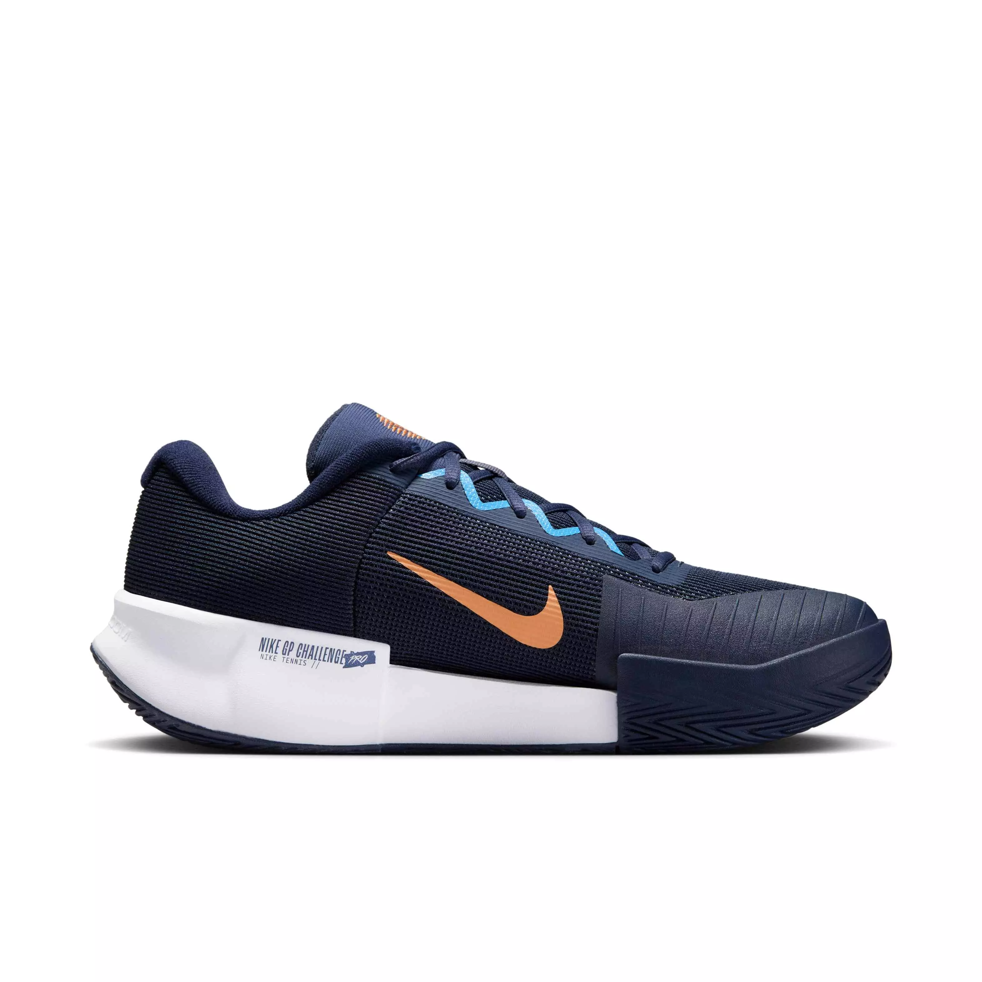 Nike GP Challenge Pro "Thunder Blue/Obsidian/Grey/Blue Beyond" Men's Hard Court Tennis Shoe - BLUE/OBSIDIAN/GREY/BLUE
