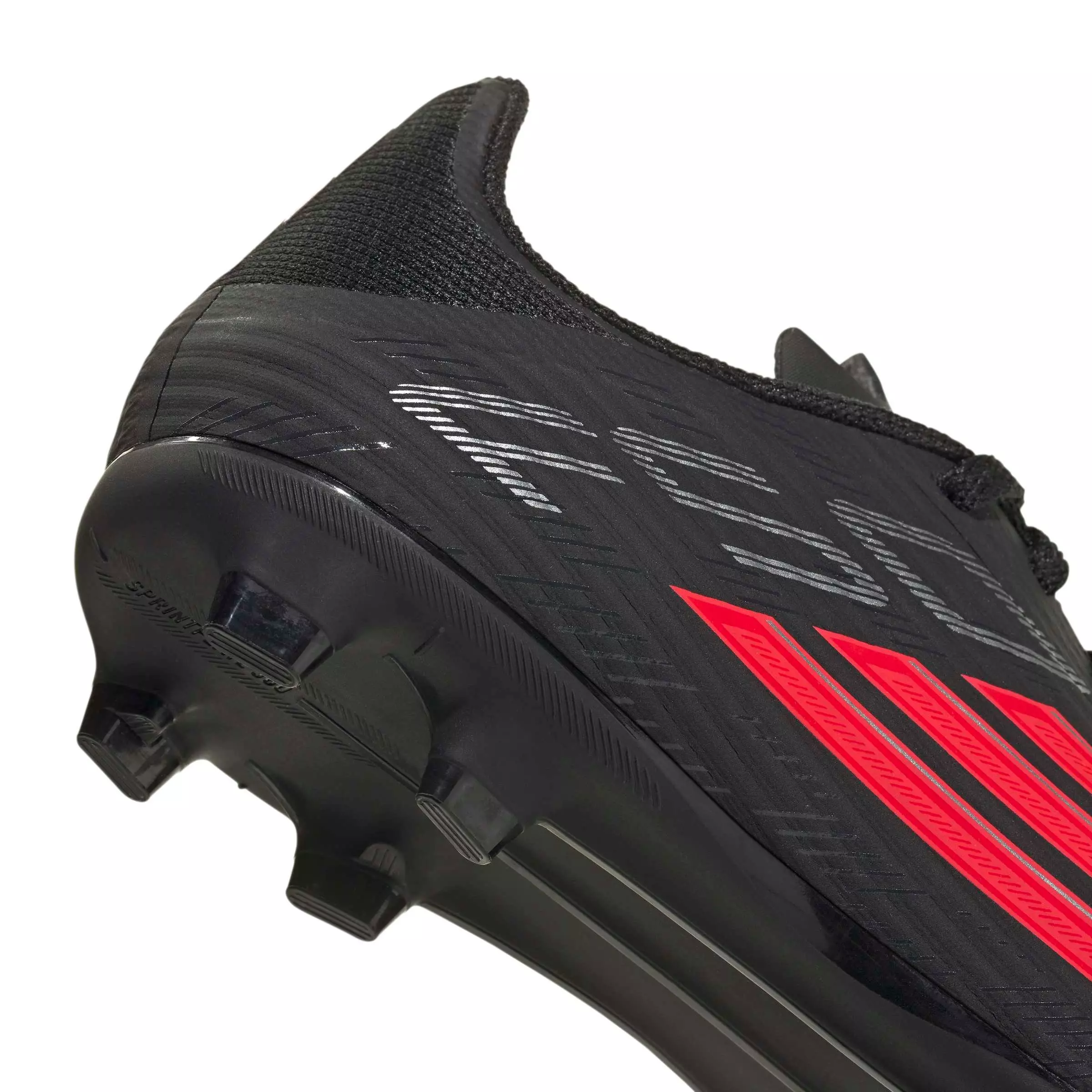 adidas F50 League FG "Core Black/Lucid Red/Core Black" Grade School Kids' Soccer Cleat - BLACK/RED/BLACK