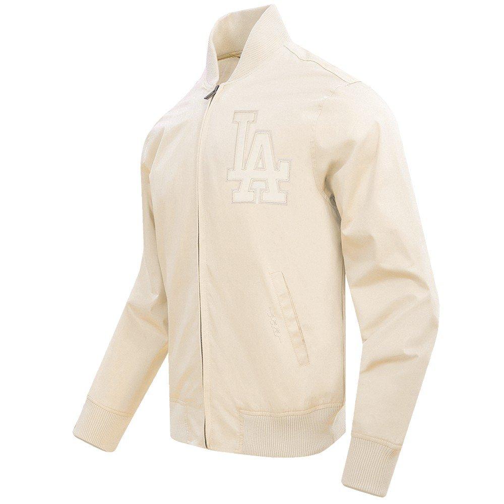 Pro Standard Men's MLB Los Angeles Dodgers Neutral Twill Jacket - Eggshell - EGGSHELL