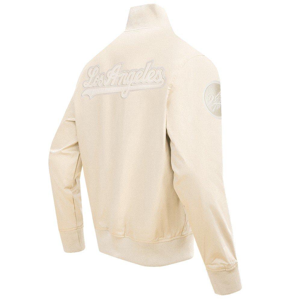 Pro Standard Men's MLB Los Angeles Dodgers Neutral Twill Jacket - Eggshell - EGGSHELL
