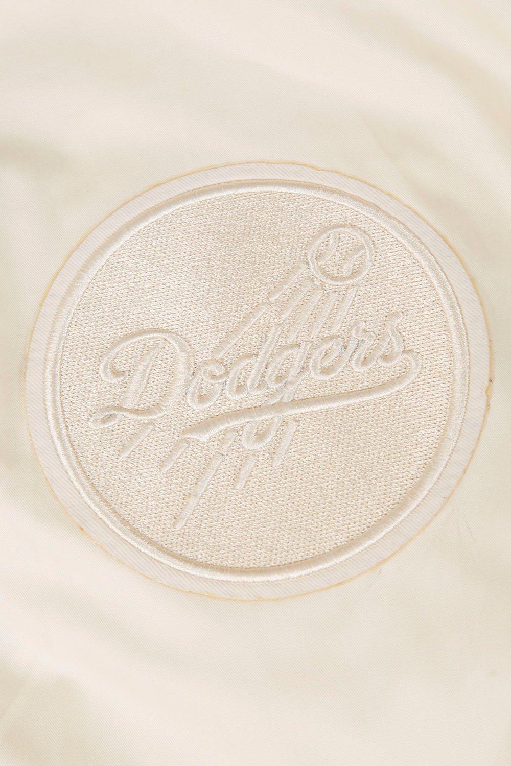 Pro Standard Men's MLB Los Angeles Dodgers Neutral Twill Jacket - Eggshell - EGGSHELL