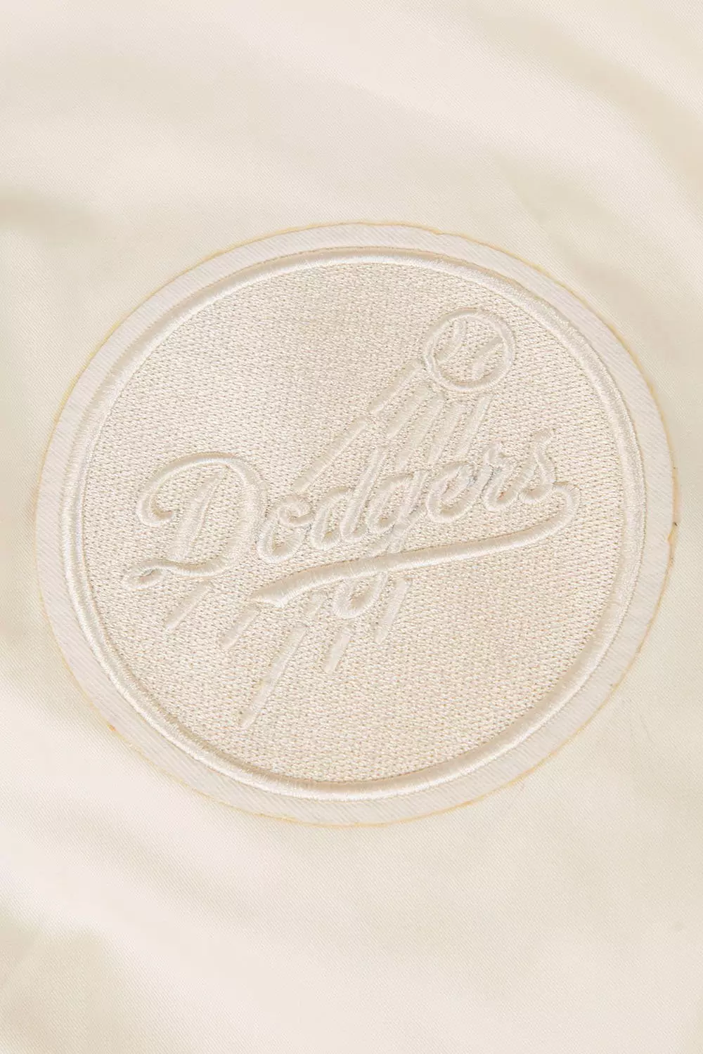 Pro Standard Men's MLB Los Angeles Dodgers Neutral Twill Jacket - Eggshell - EGGSHELL