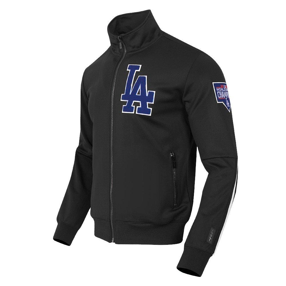 Pro Standard Men's MLB Los Angeles Dodgers Classic Track Jacket - Black - BLACK