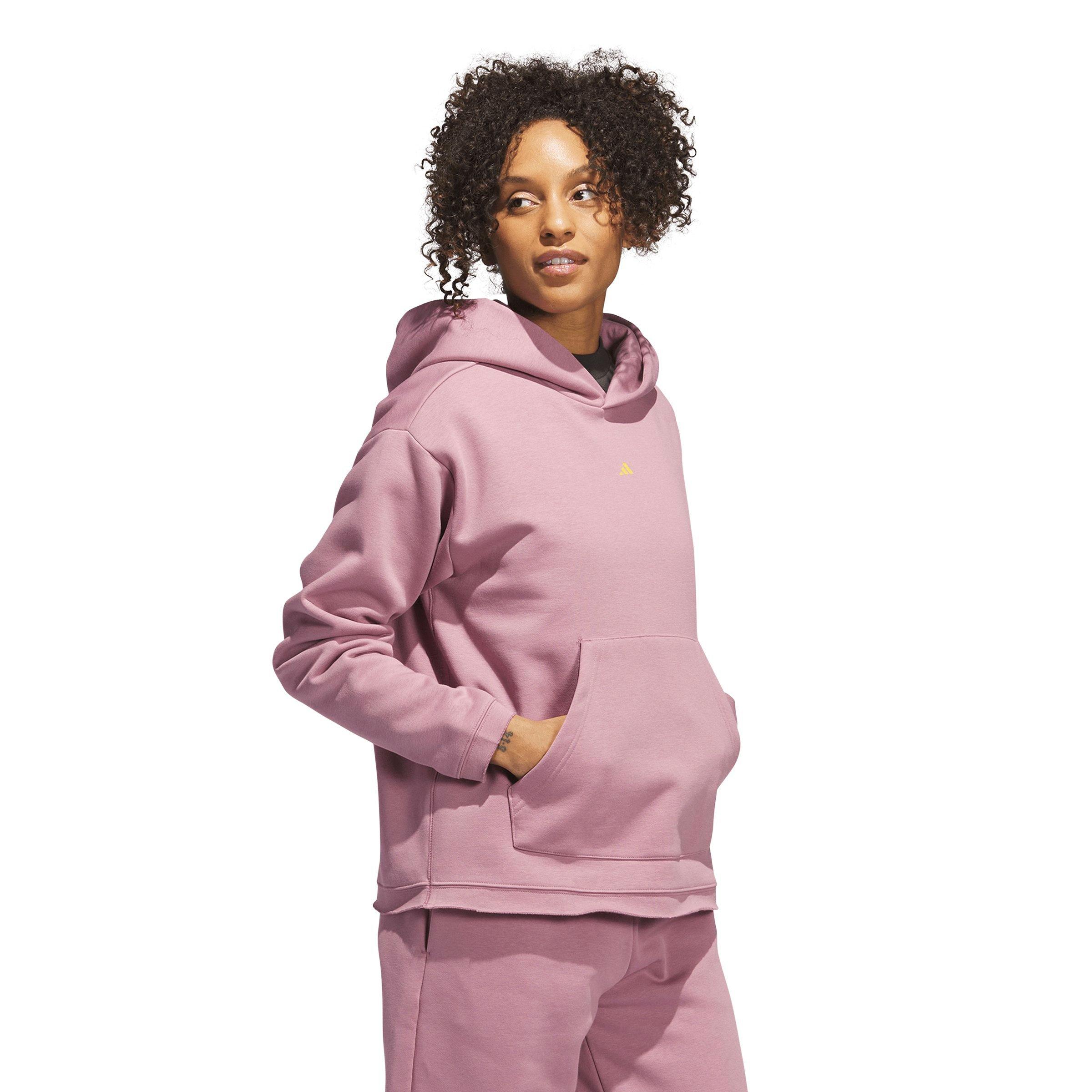 Ladies pink clearance adidas hoodie