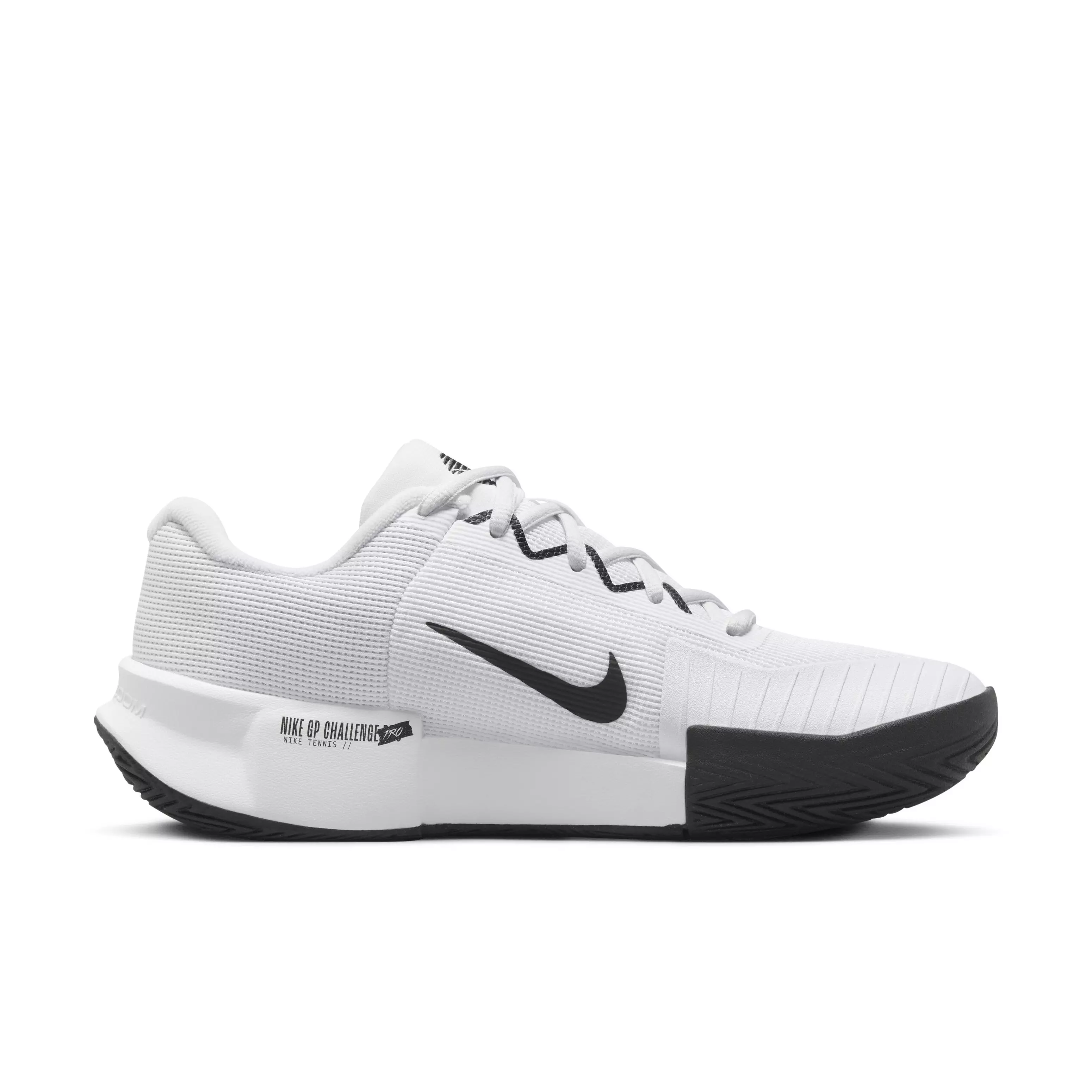 Nike GP Challenge Pro "White/White/Black" Women's Hard Court Tennis Shoe - WHITE/WHITE/BLACK