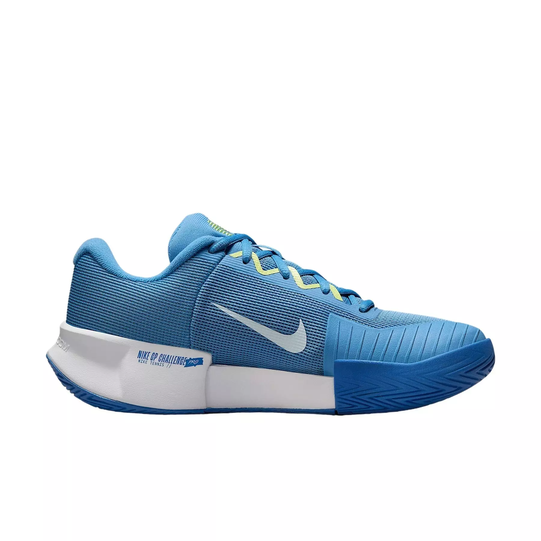 Nike GP Challenge Pro "Blue Beyond/Star Blue/White/Glacier" Women's Hard Court Tennis Shoe - BLUE/WHITE/VOLT