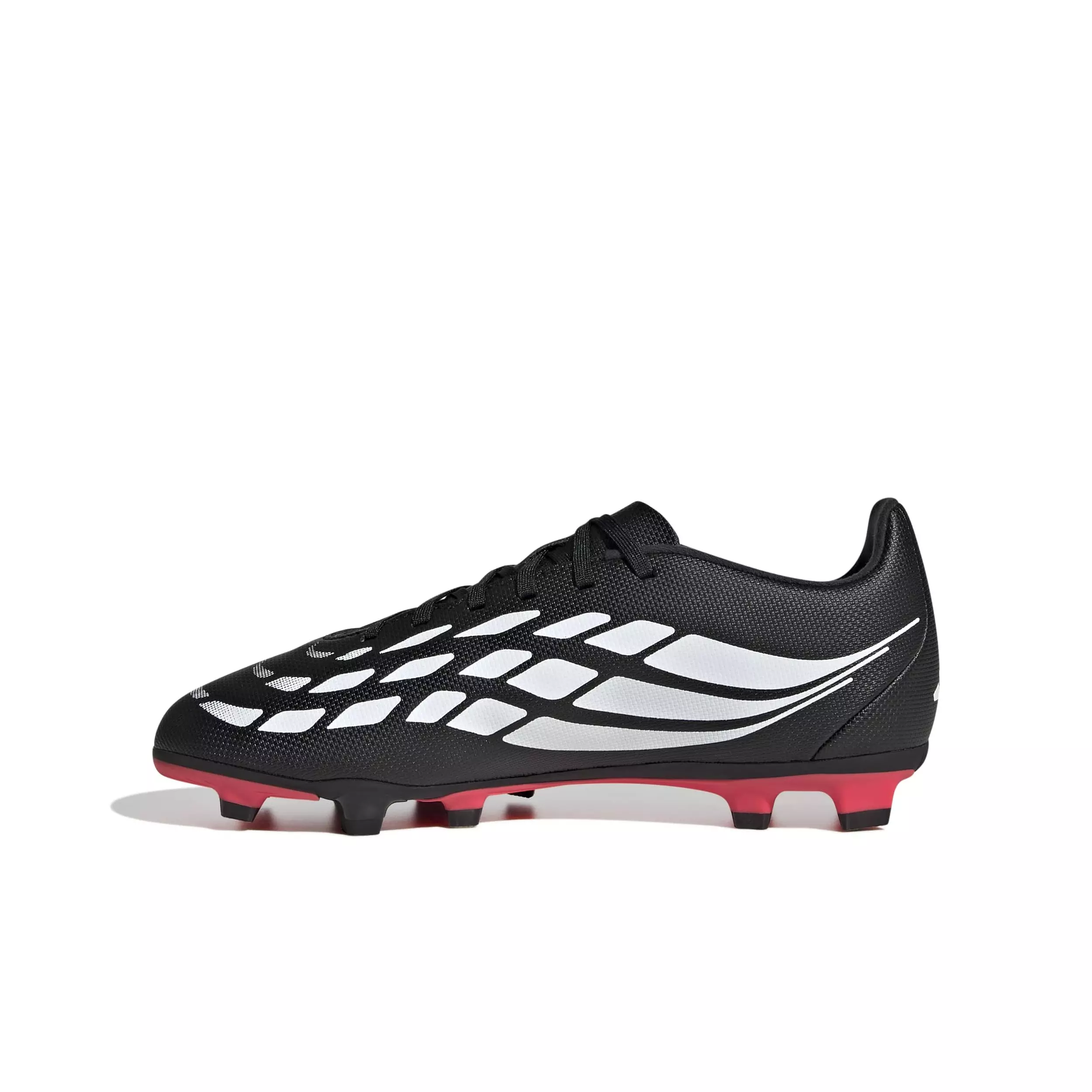 adidas Predator Club MG "Core Black/Ftwr White/Lucid Red" Preschool Kids' Soccer Cleat - BLACK/WHITE/RED