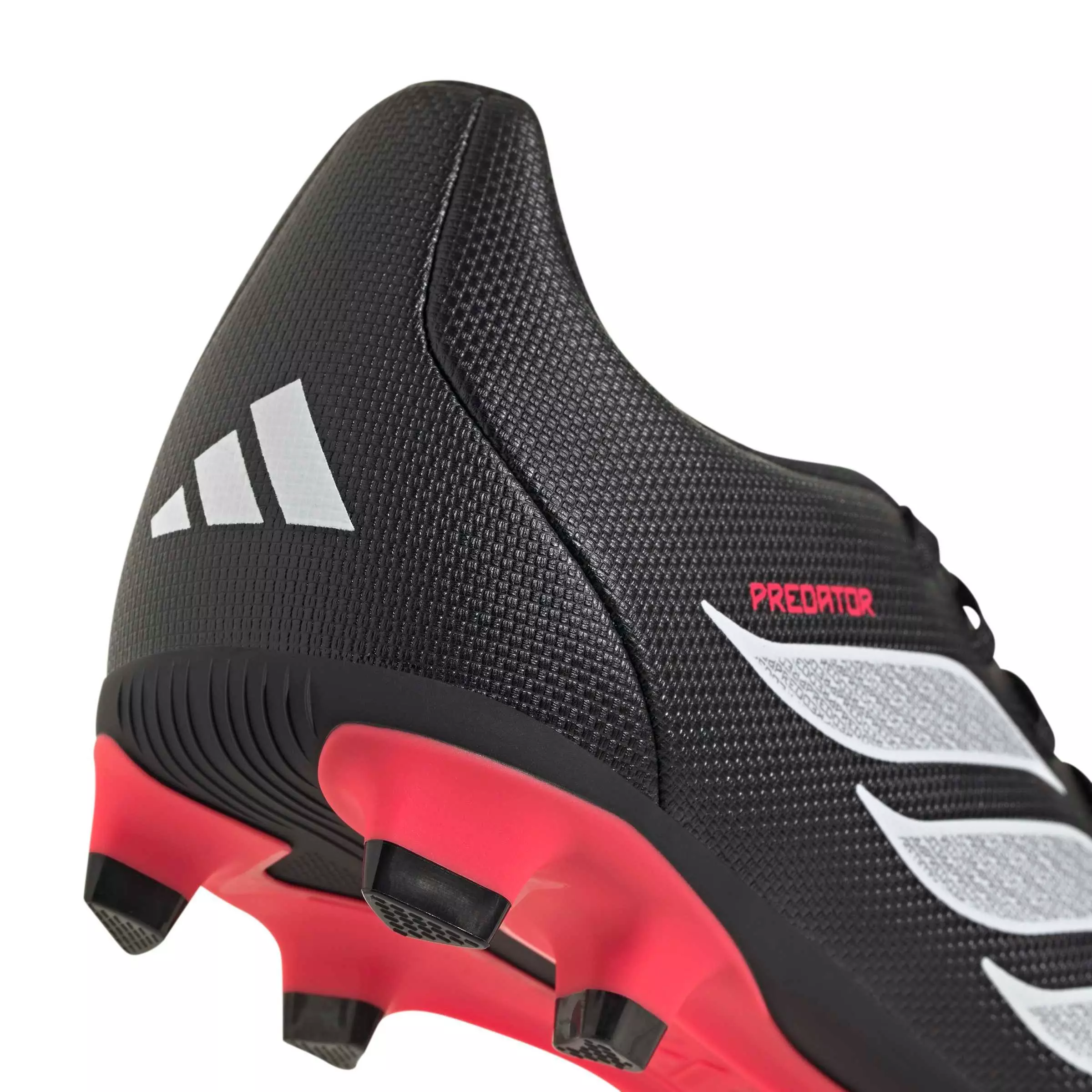 adidas Predator Club MG "Core Black/Ftwr White/Lucid Red" Preschool Kids' Soccer Cleat - BLACK/WHITE/RED