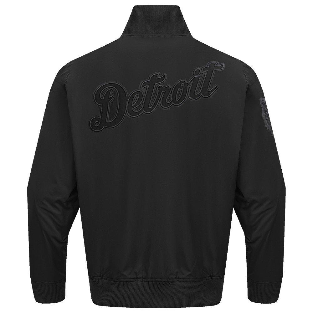 Pro Standard Men's MLB Detroit Tigers Neutral Twill Jacket - Black - BLACK